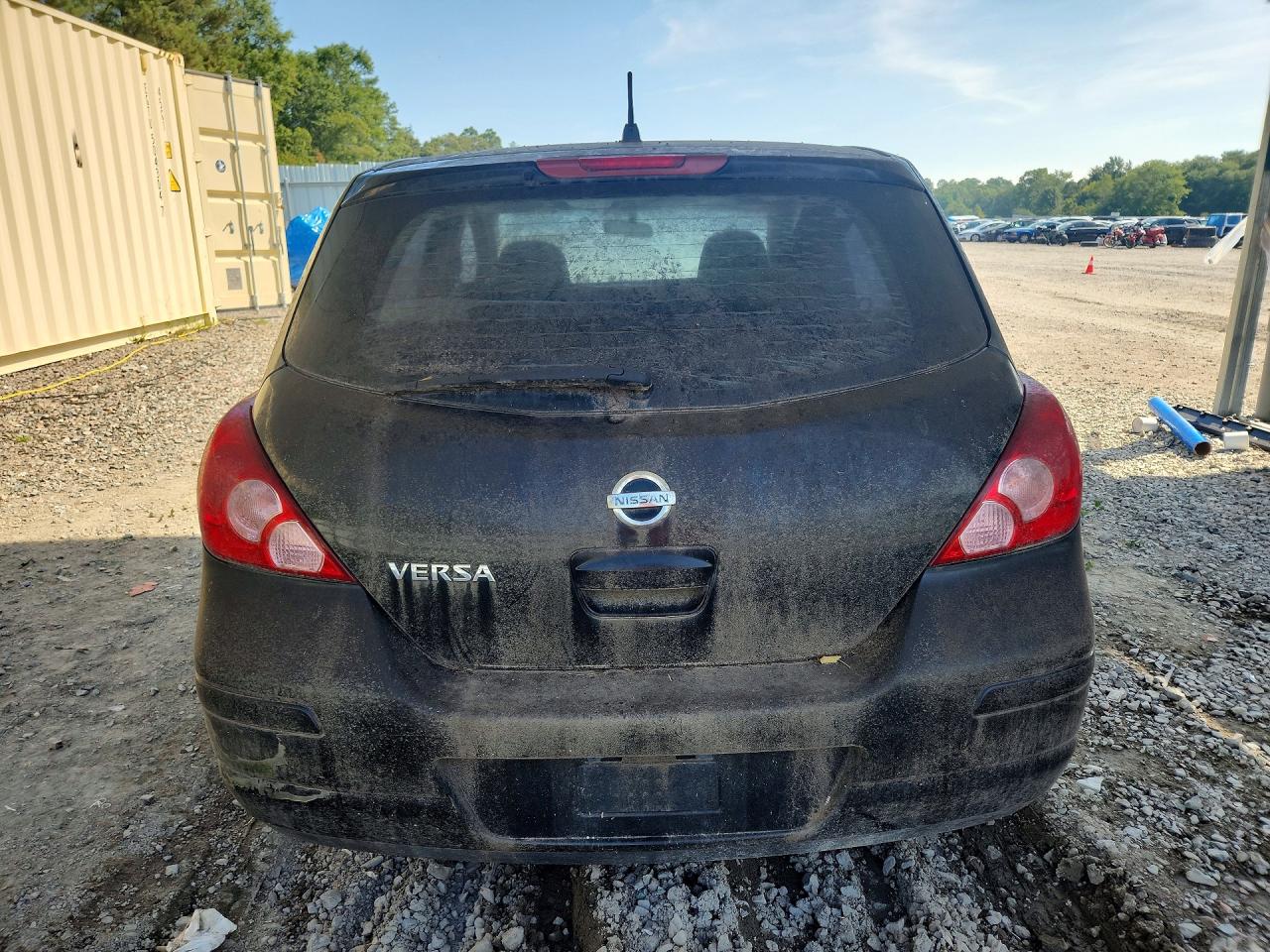2007 Nissan Versa 1.8 S Black vin: 3N1BC13E67L382032