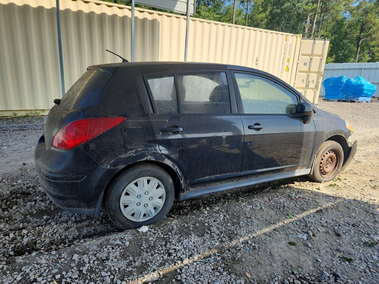 2007 Nissan Versa 1.8 S Black vin: 3N1BC13E67L382032