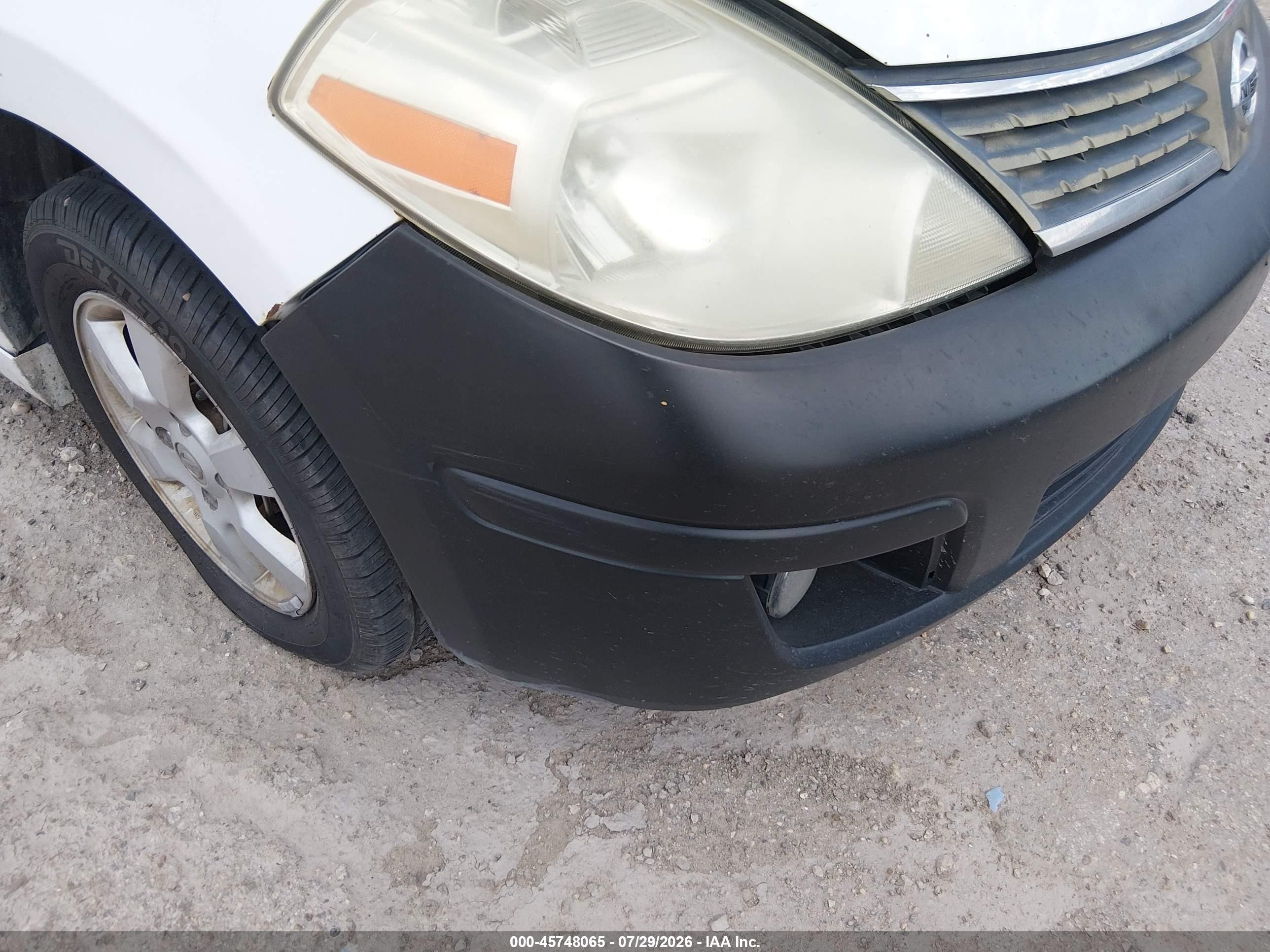 2007 Nissan Versa 1.8sl White vin: 3N1BC13E67L410752
