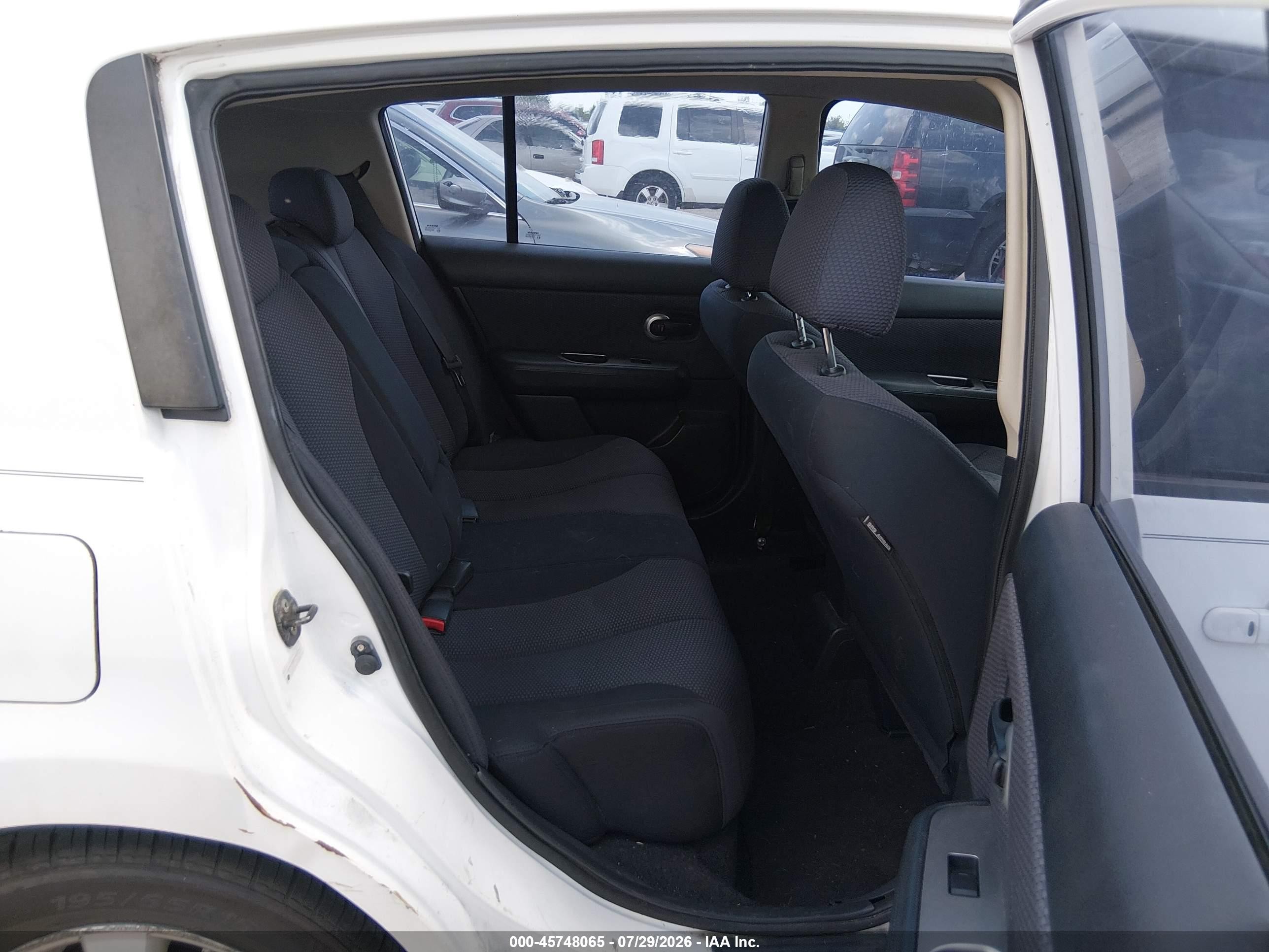 2007 Nissan Versa 1.8sl White vin: 3N1BC13E67L410752