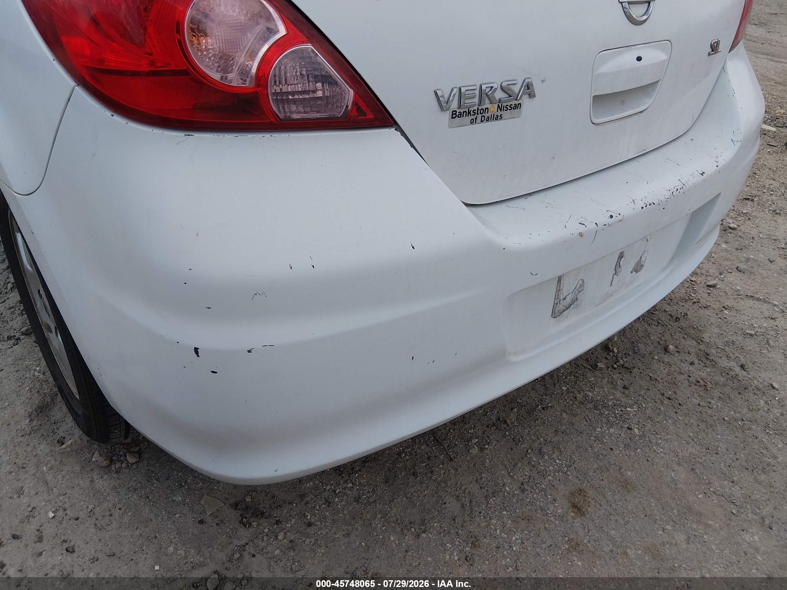 2007 Nissan Versa 1.8sl White vin: 3N1BC13E67L410752
