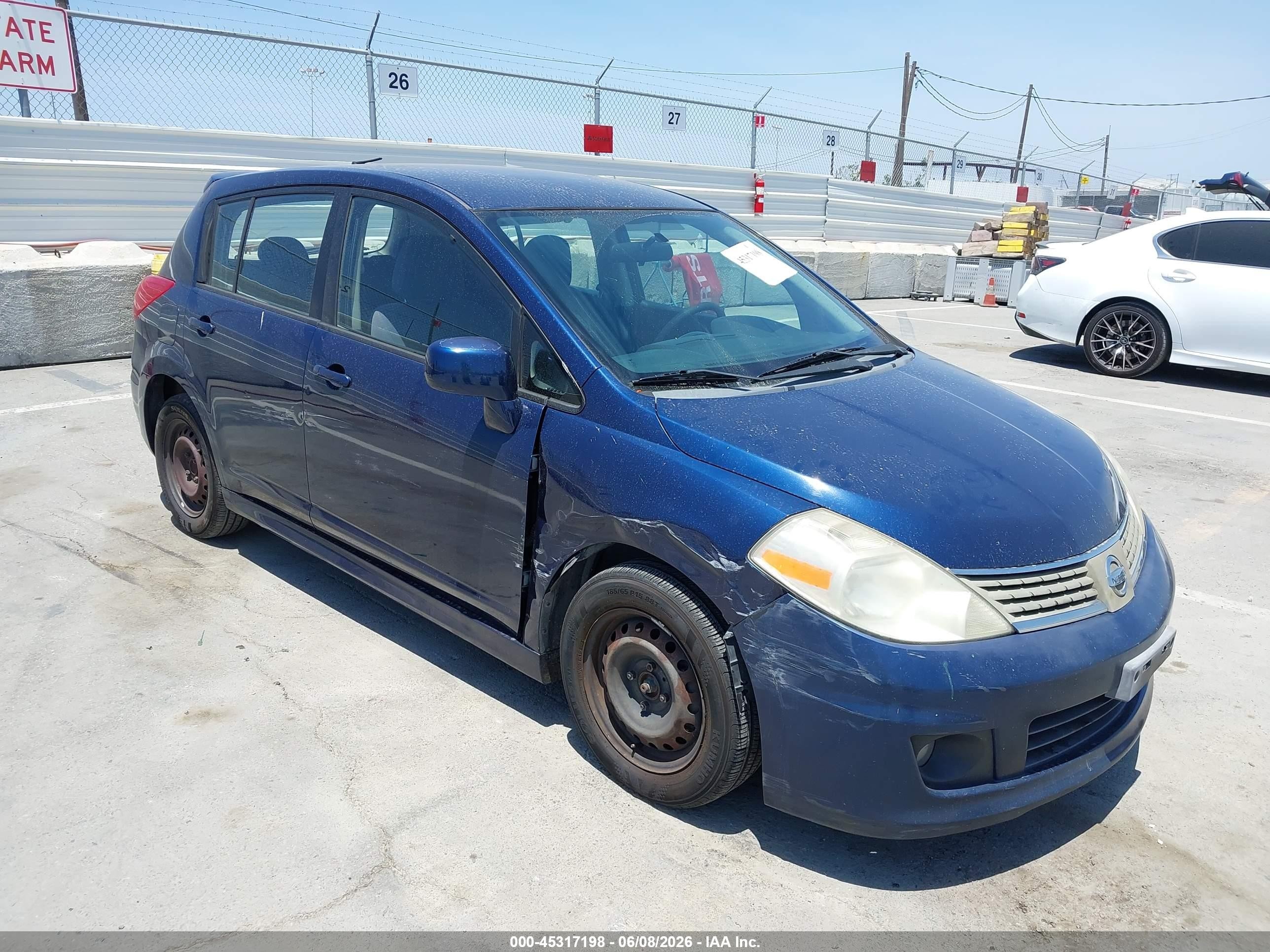 2008 Nissan Versa 1.8s Blue vin: 3N1BC13E68L358783