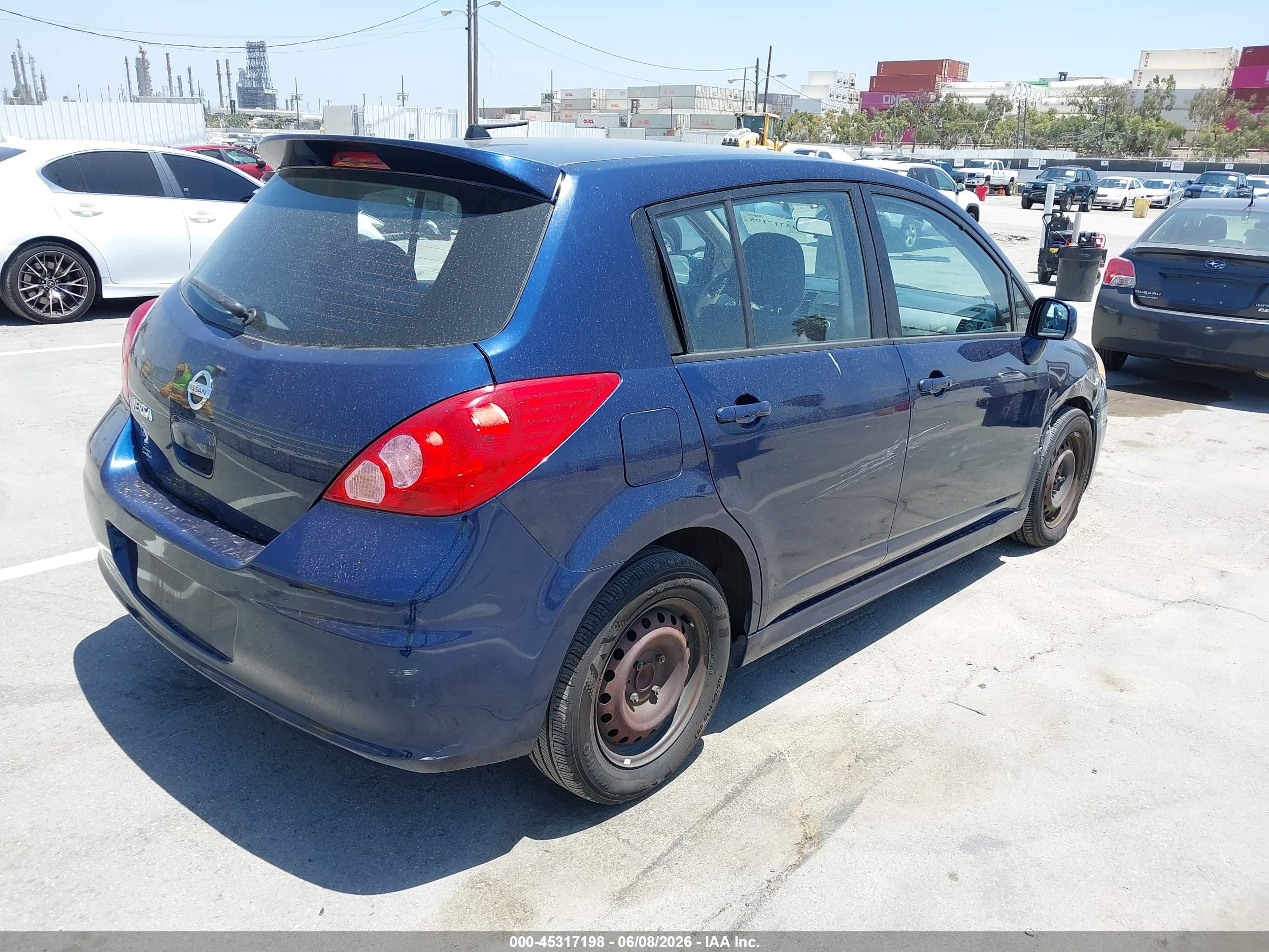 2008 Nissan Versa 1.8s Blue vin: 3N1BC13E68L358783