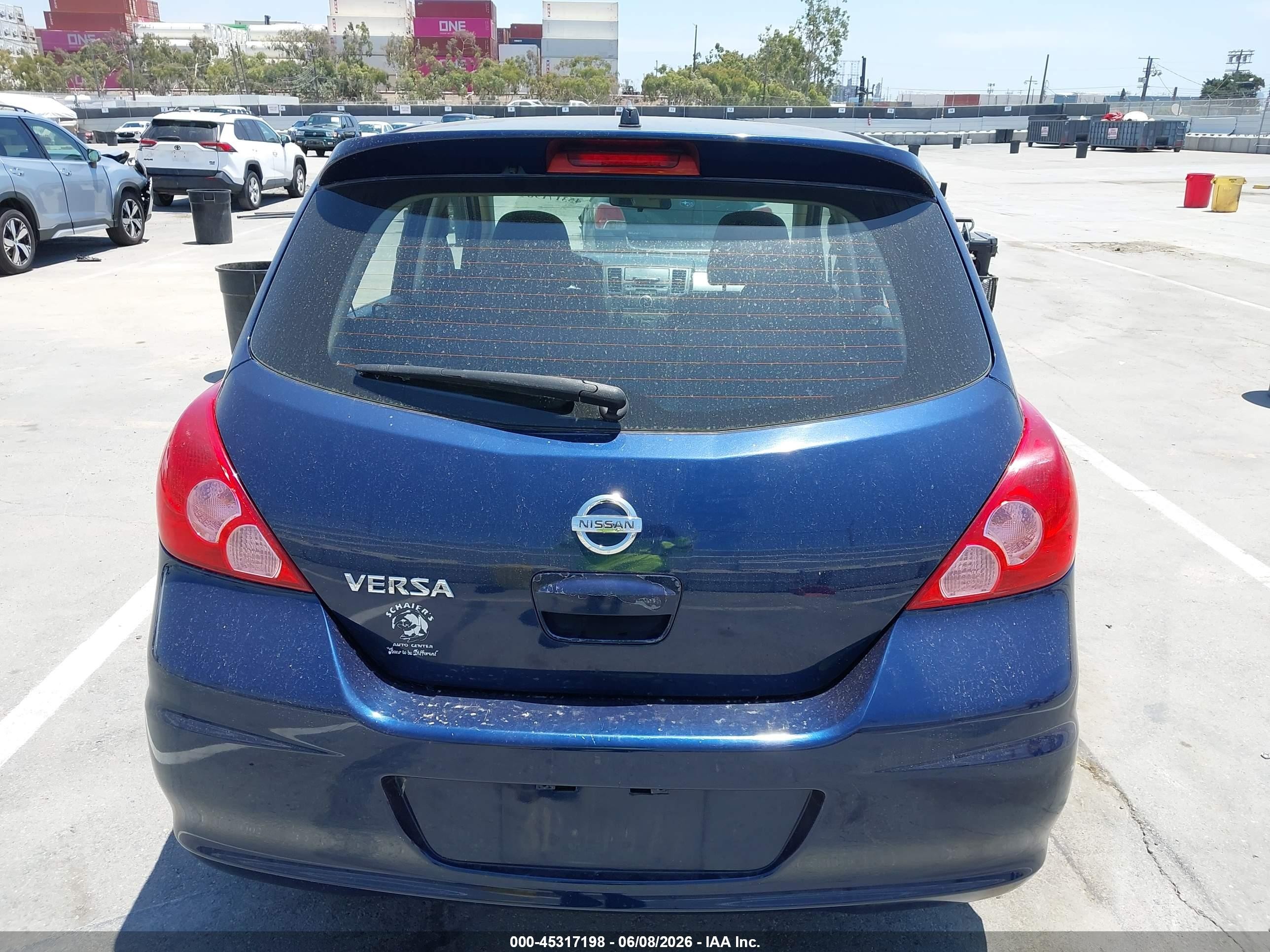2008 Nissan Versa 1.8s Blue vin: 3N1BC13E68L358783