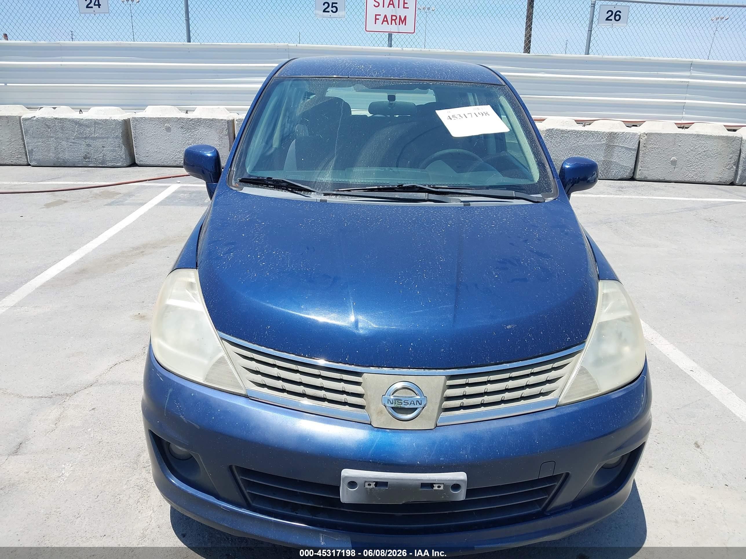 2008 Nissan Versa 1.8s Blue vin: 3N1BC13E68L358783