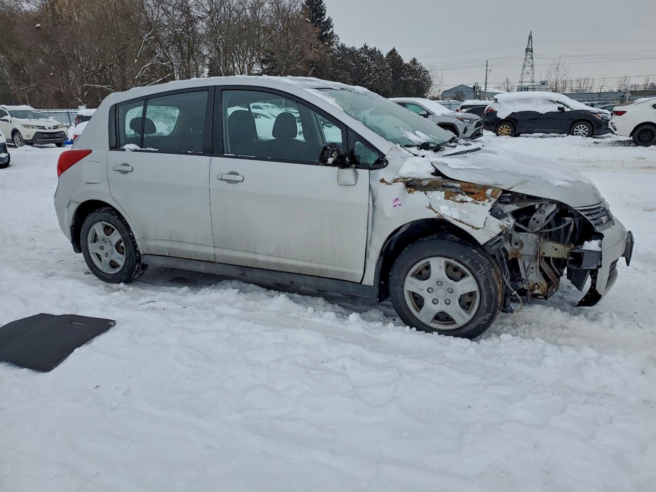 2008 Nissan Versa S Silver vin: 3N1BC13E68L401261