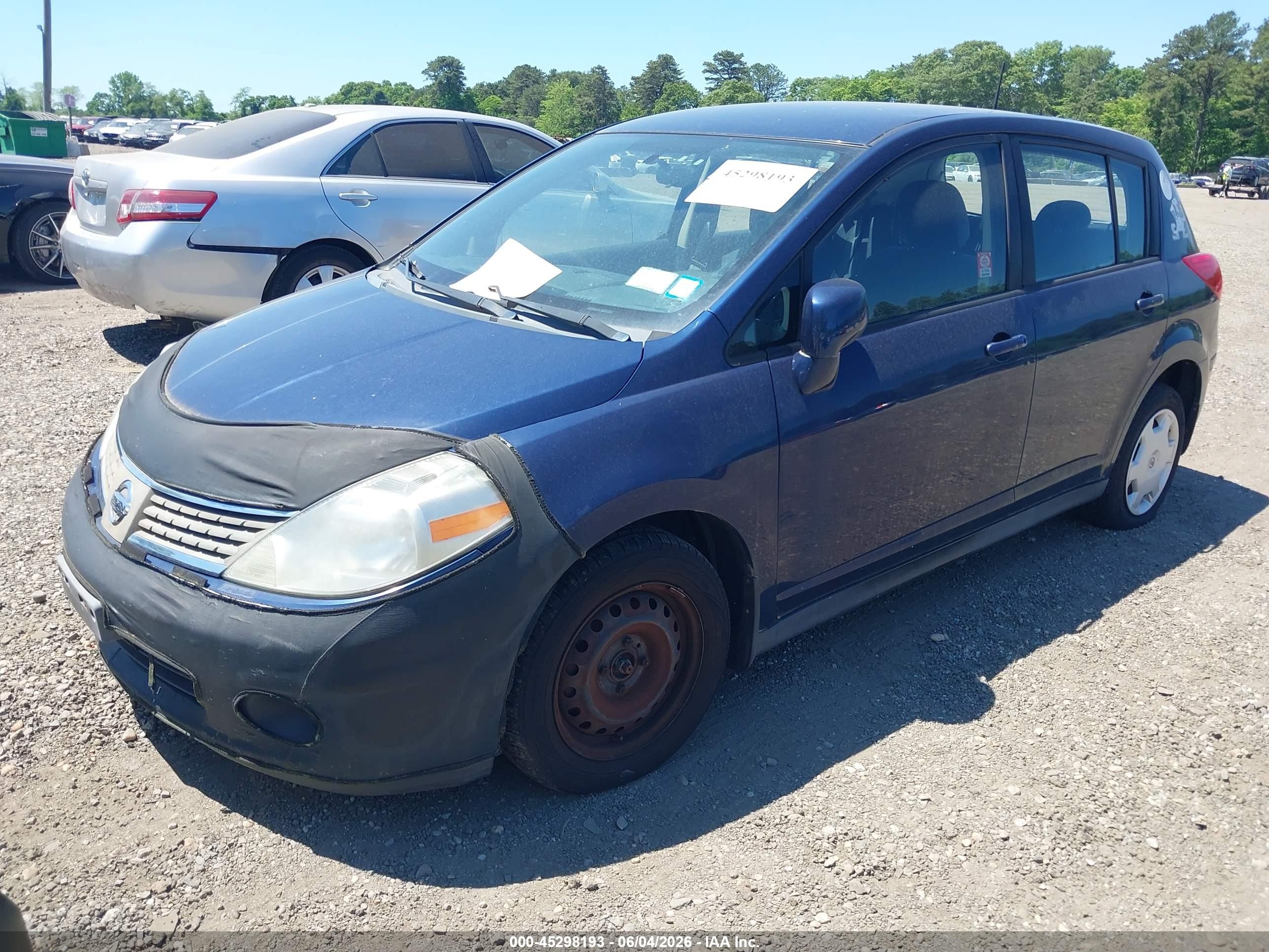2008 Nissan Versa 1.8s Blue vin: 3N1BC13E68L412342