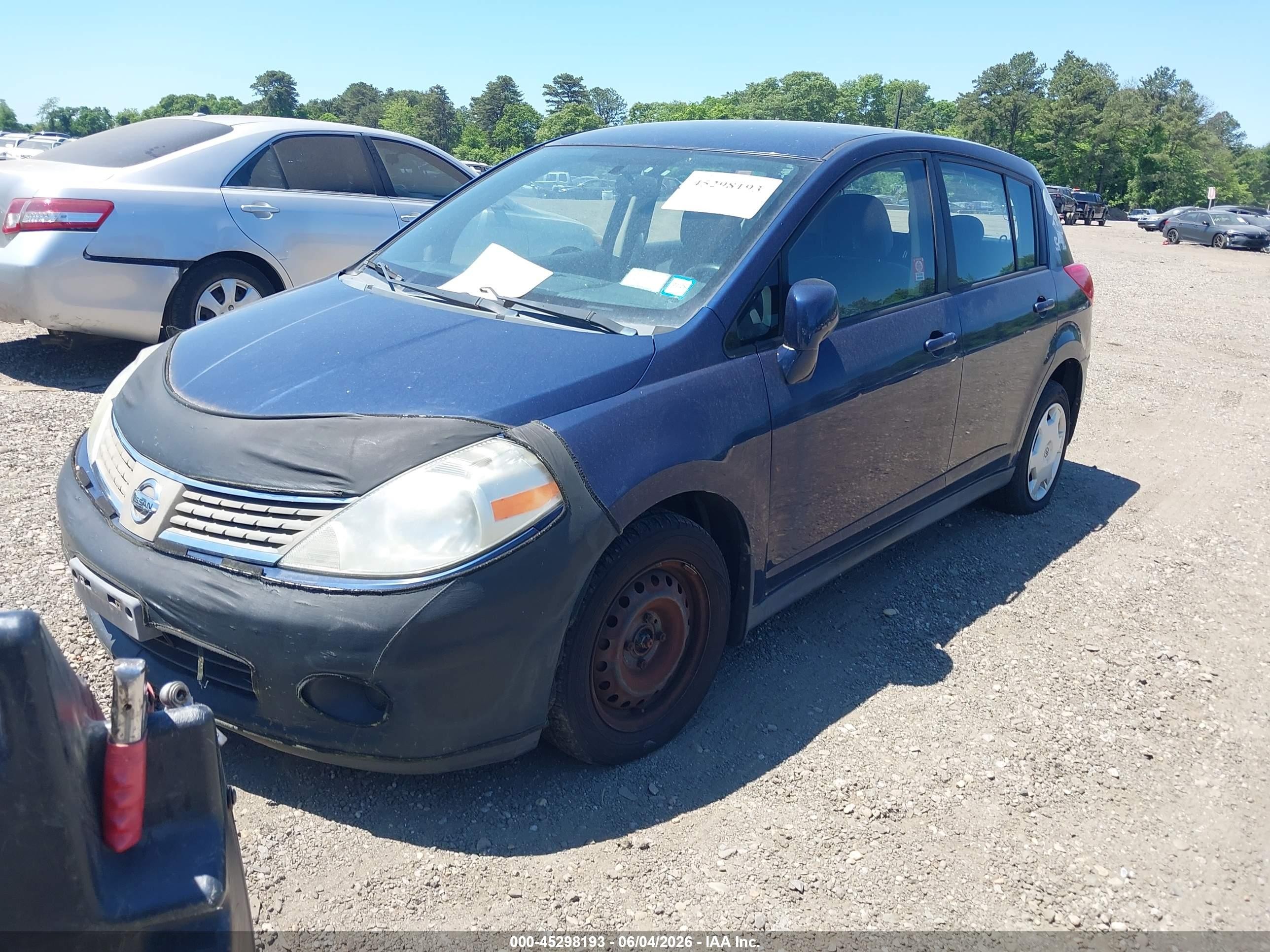 2008 Nissan Versa 1.8s Blue vin: 3N1BC13E68L412342