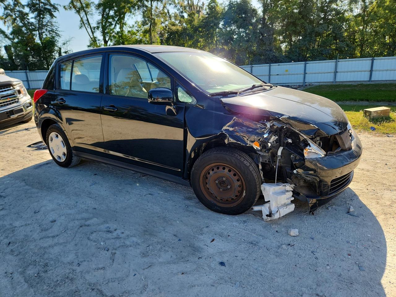 2008 Nissan Versa S Black vin: 3N1BC13E68L424104