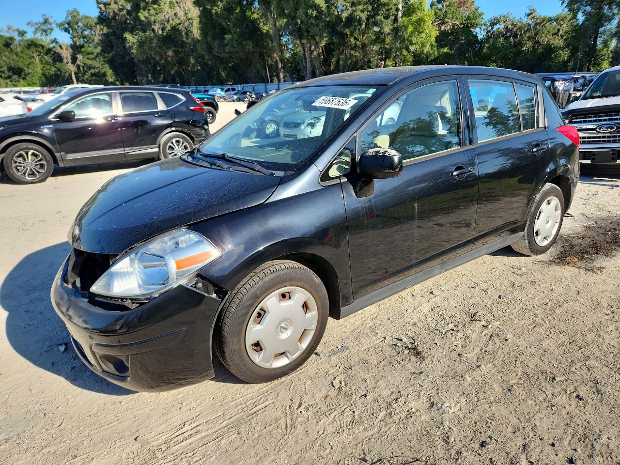2008 Nissan Versa S Black vin: 3N1BC13E68L424104