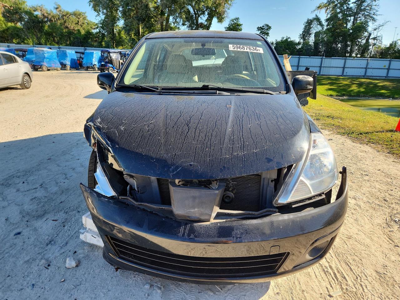2008 Nissan Versa S Black vin: 3N1BC13E68L424104