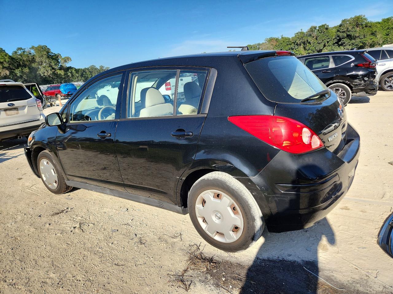 2008 Nissan Versa S Black vin: 3N1BC13E68L424104