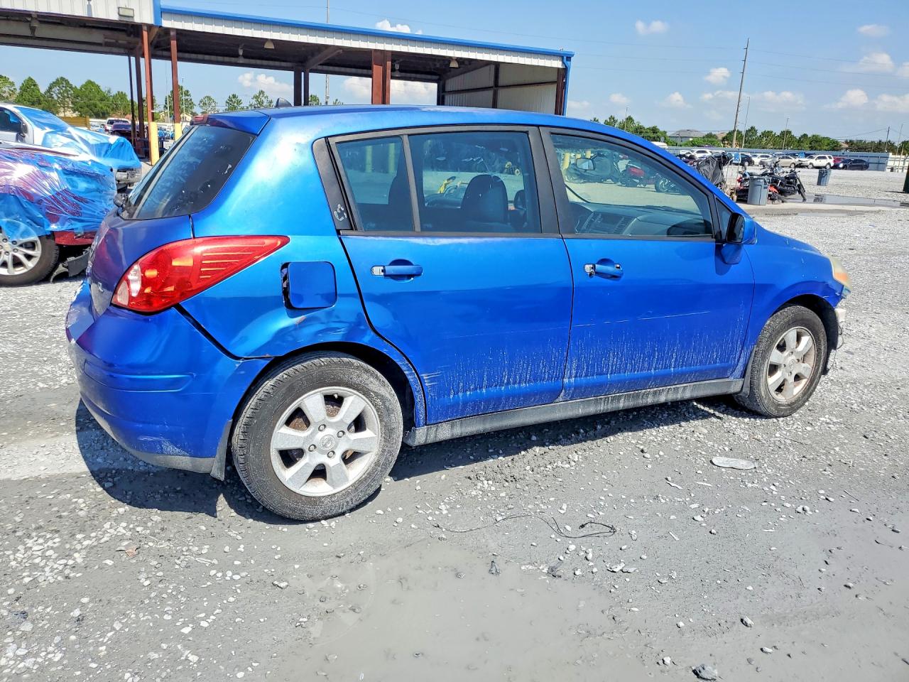 2008 Nissan Versa S Blue vin: 3N1BC13E68L425348