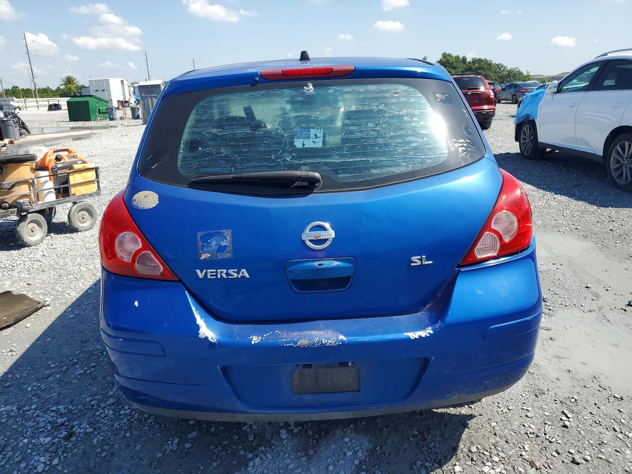 2008 Nissan Versa S Blue vin: 3N1BC13E68L425348