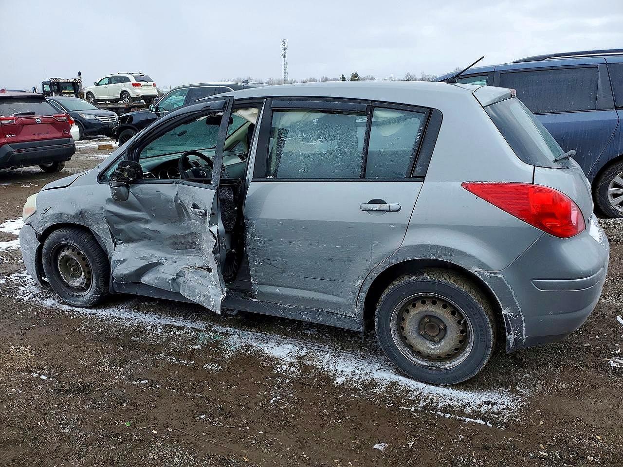 2008 Nissan Versa Gray vin: 3N1BC13E68L436088
