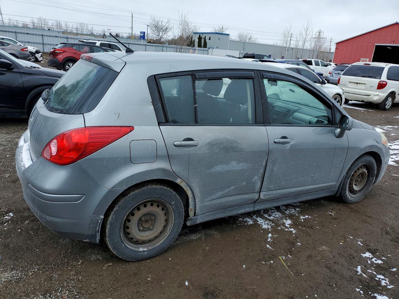 2008 Nissan Versa Gray vin: 3N1BC13E68L436088