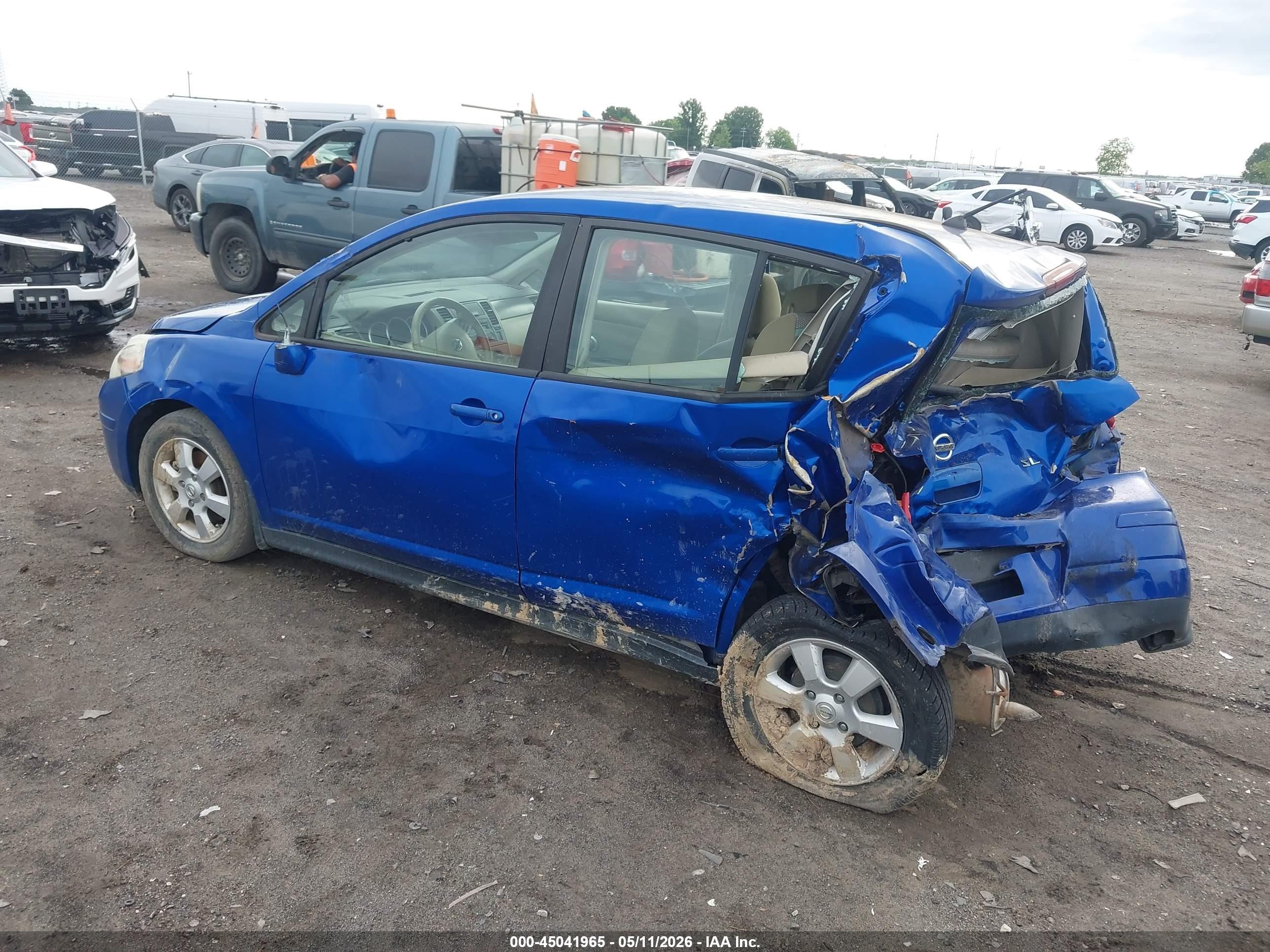 2009 Nissan Versa 1.8sl Blue vin: 3N1BC13E69L408339