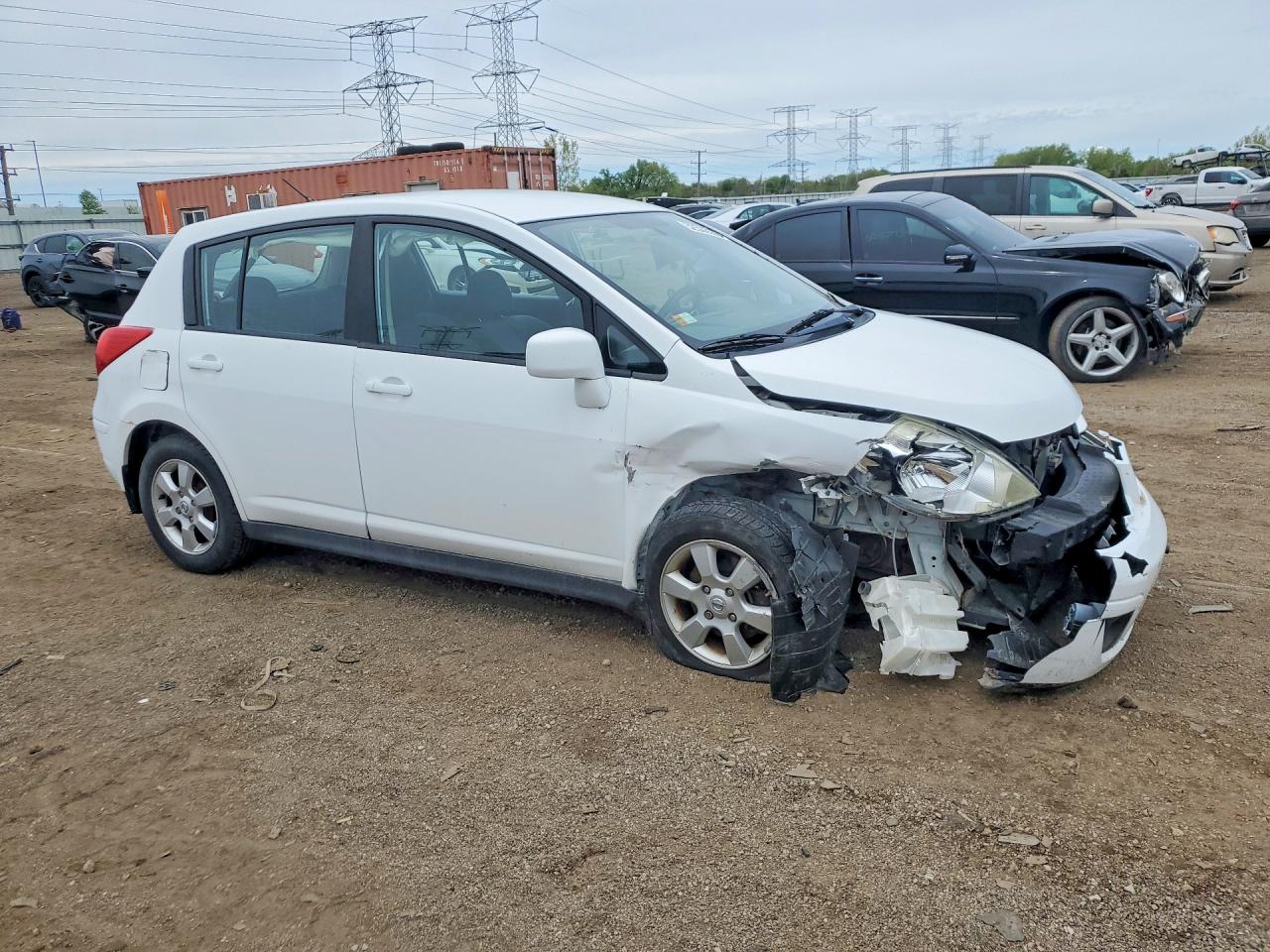 2009 Nissan Versa 1.8 S White vin: 3N1BC13E69L472767