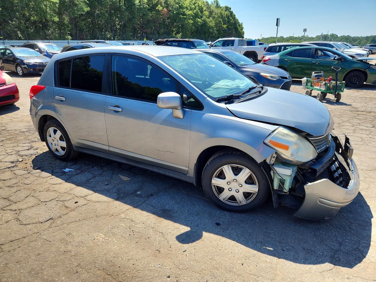 2009 Nissan Versa 1.8 S Silver vin: 3N1BC13E69L496261