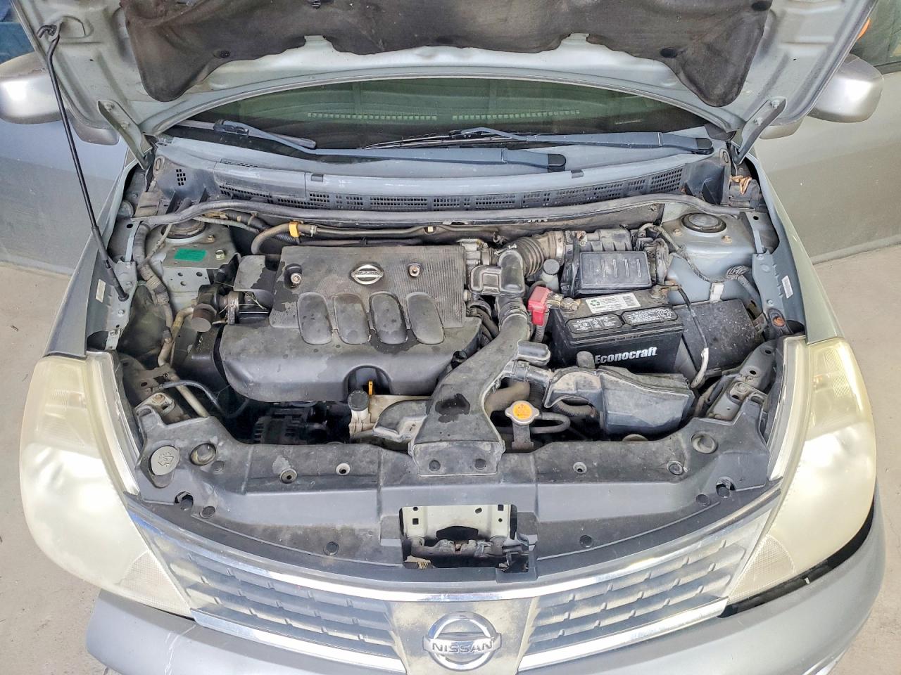 2007 Nissan Versa 1.8 S Silver vin: 3N1BC13E77L395856