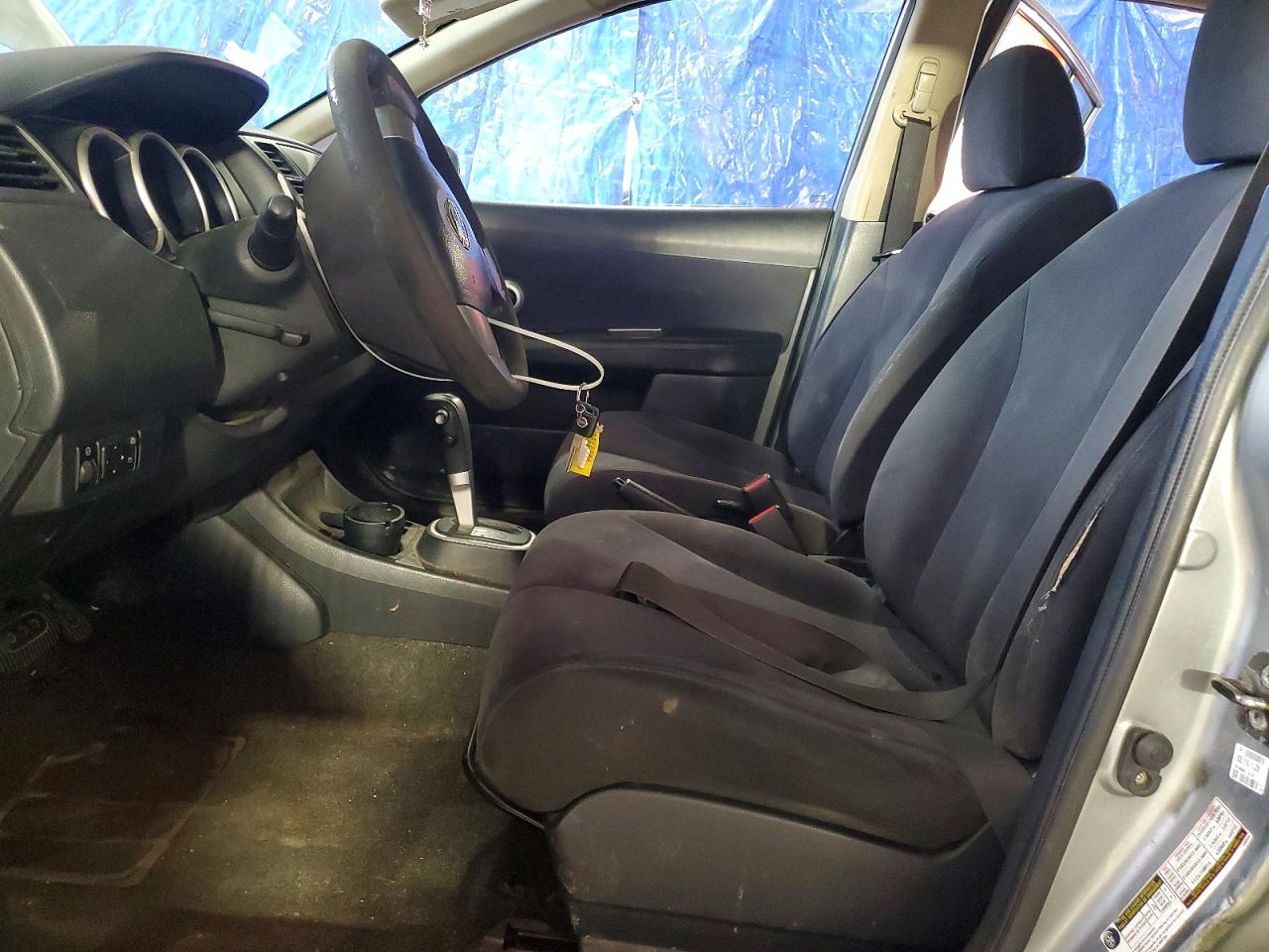 2007 Nissan Versa 1.8 S Silver vin: 3N1BC13E77L395856