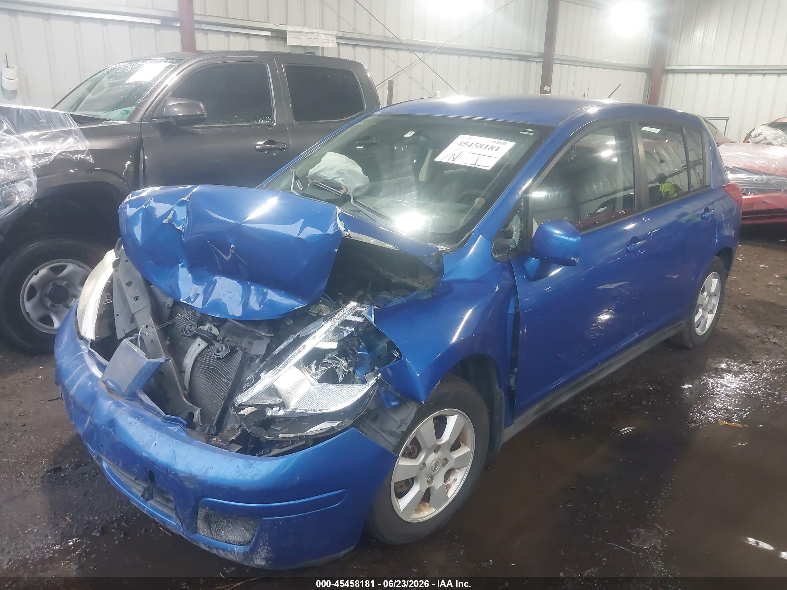 2007 Nissan Versa 1.8sl Blue vin: 3N1BC13E77L398370