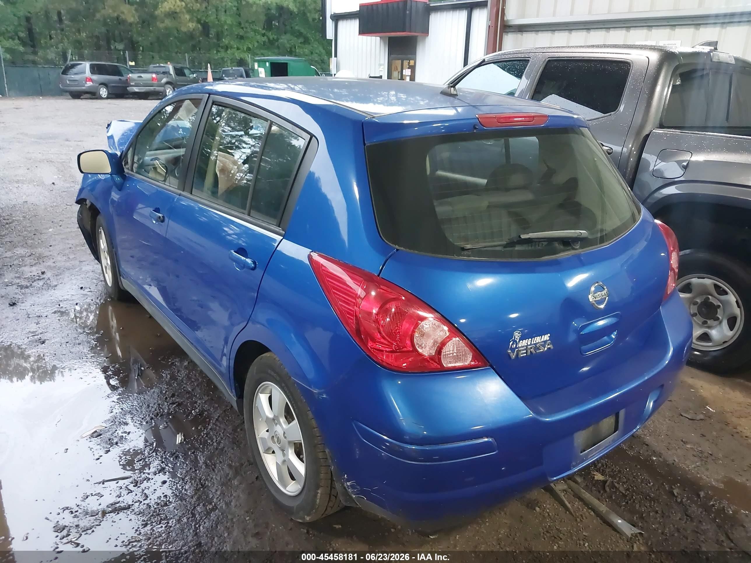 2007 Nissan Versa 1.8sl Blue vin: 3N1BC13E77L398370