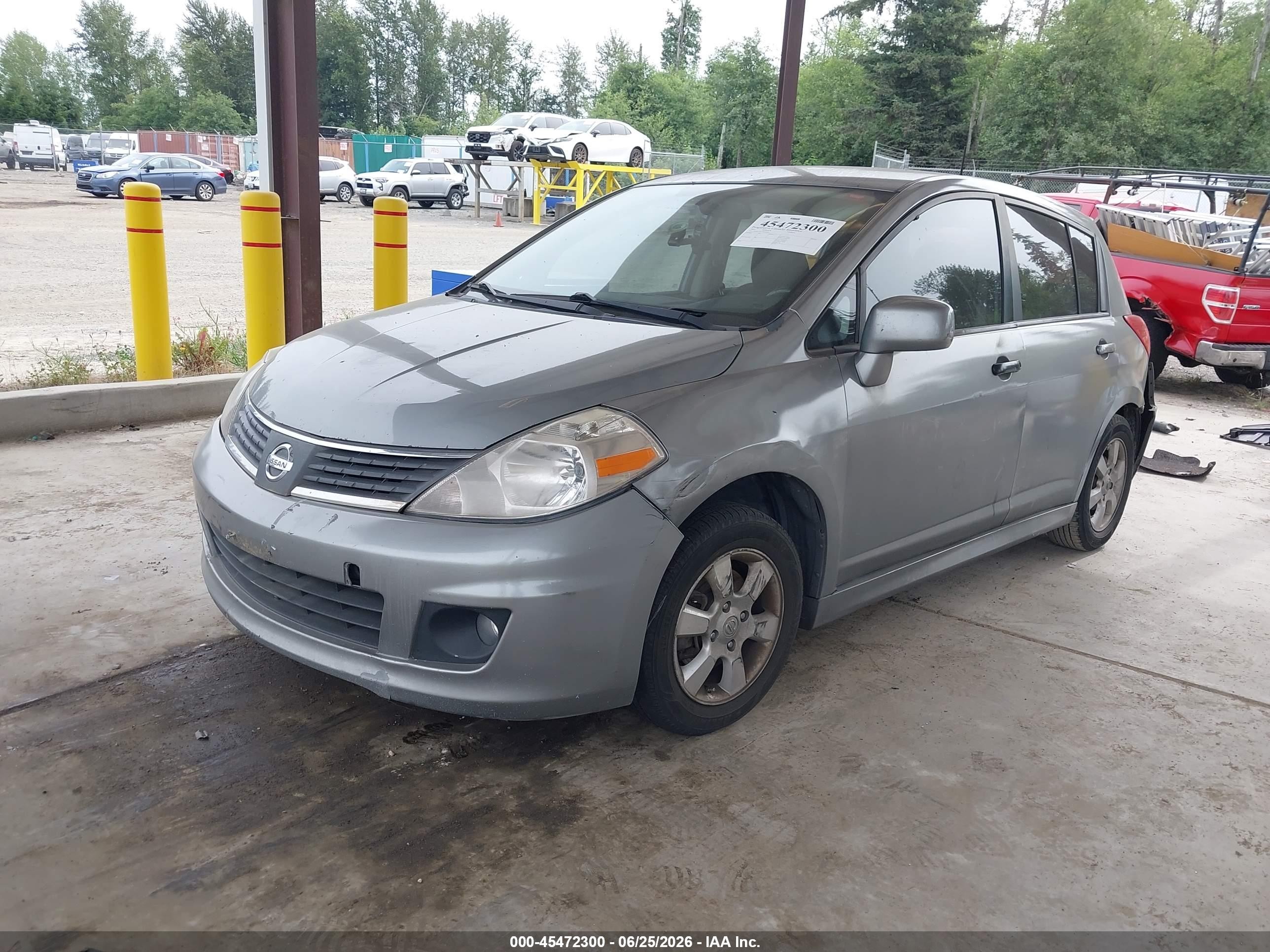 2007 Nissan Versa 1.8sl Silver vin: 3N1BC13E77L416351