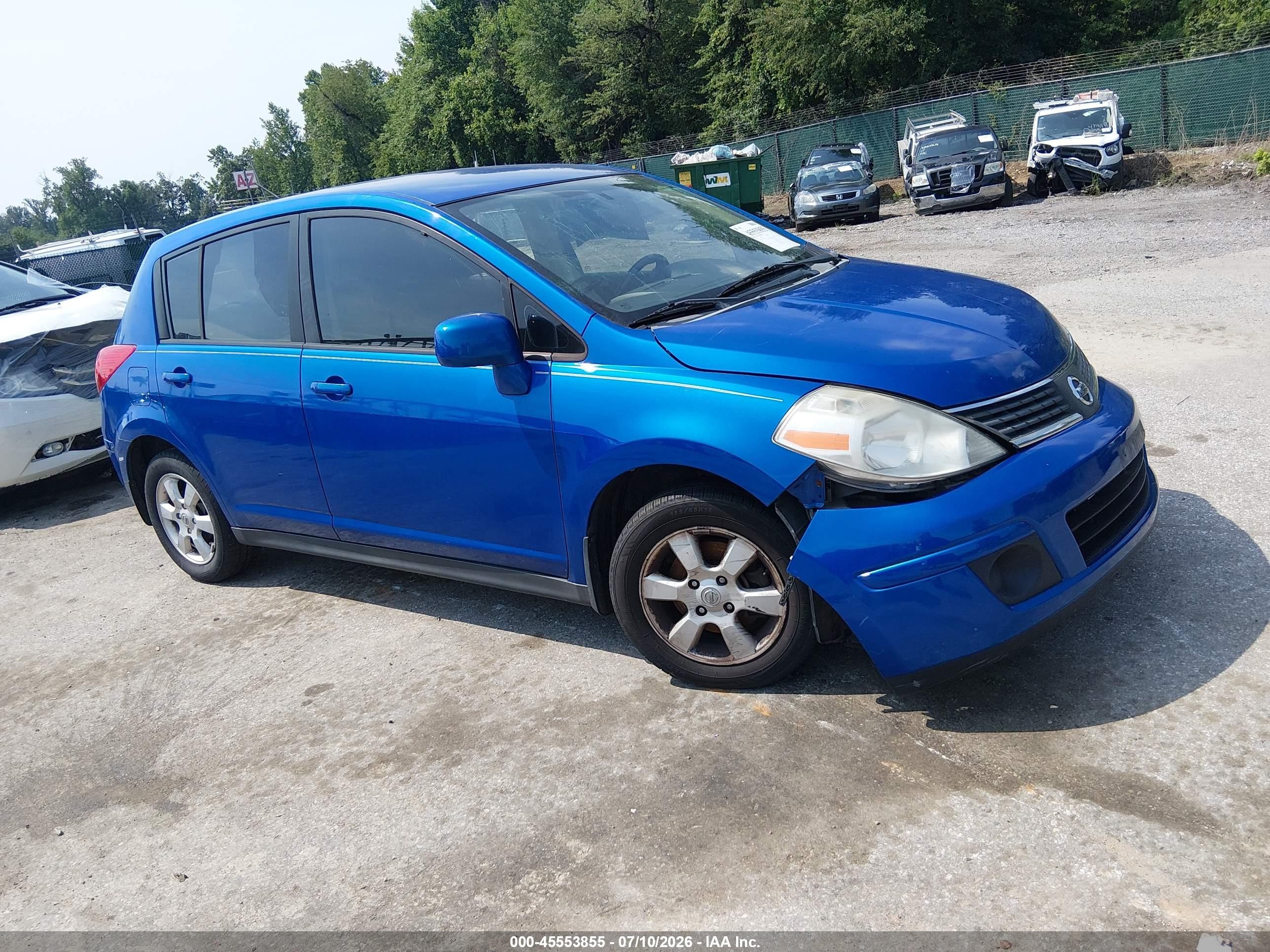 2007 Nissan Versa 1.8sl Blue vin: 3N1BC13E77L420593