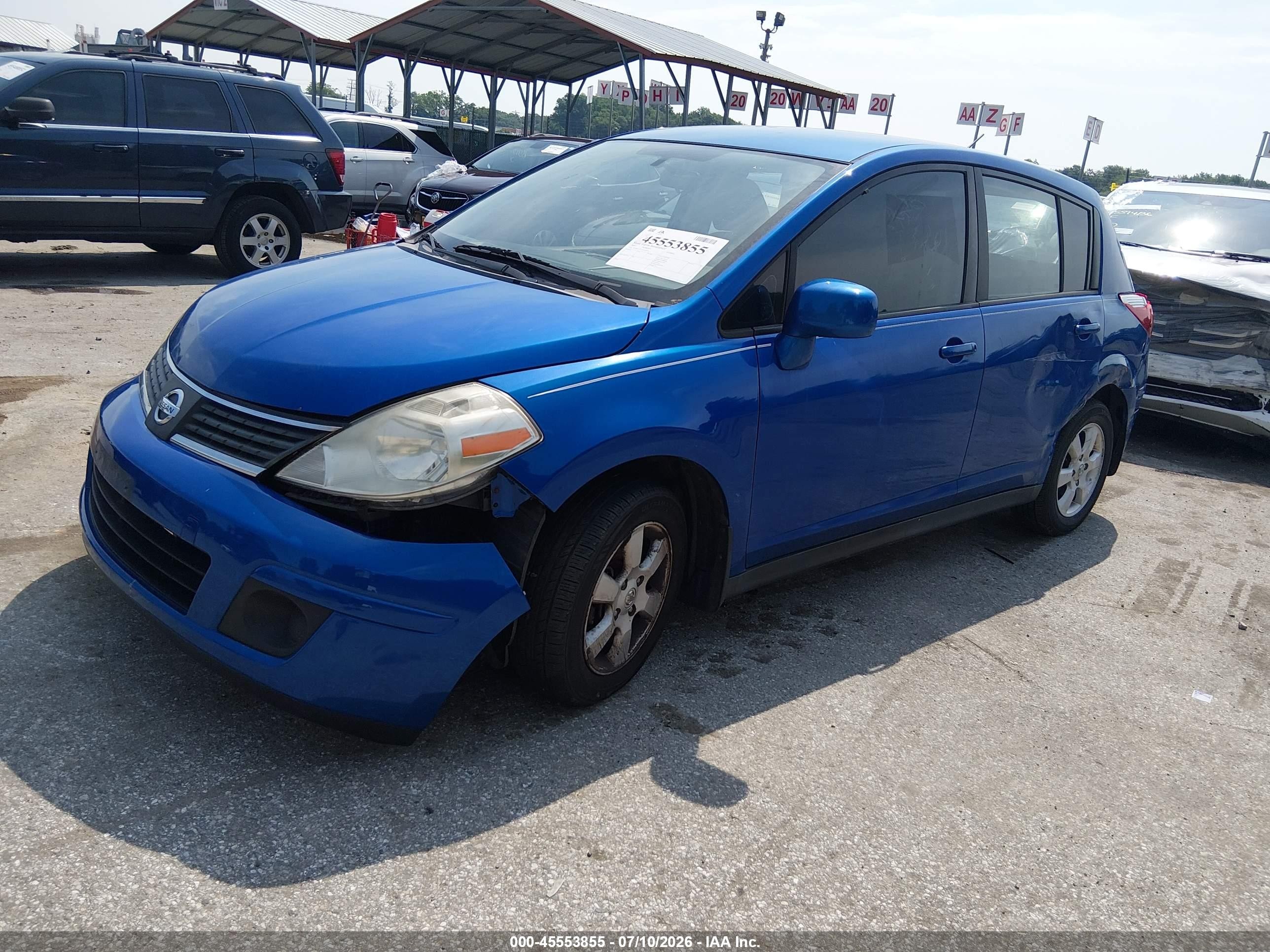 2007 Nissan Versa 1.8sl Blue vin: 3N1BC13E77L420593