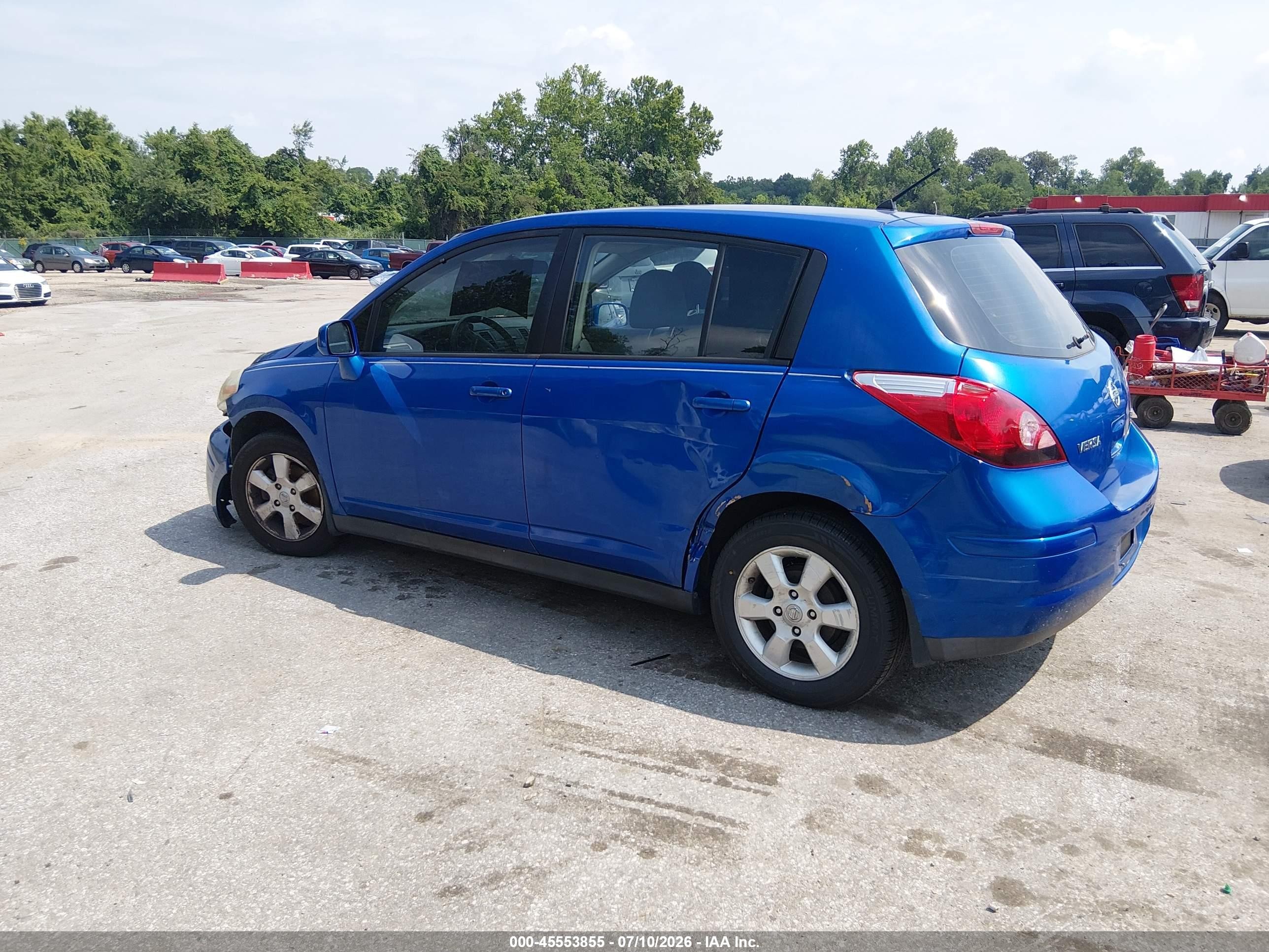 2007 Nissan Versa 1.8sl Blue vin: 3N1BC13E77L420593