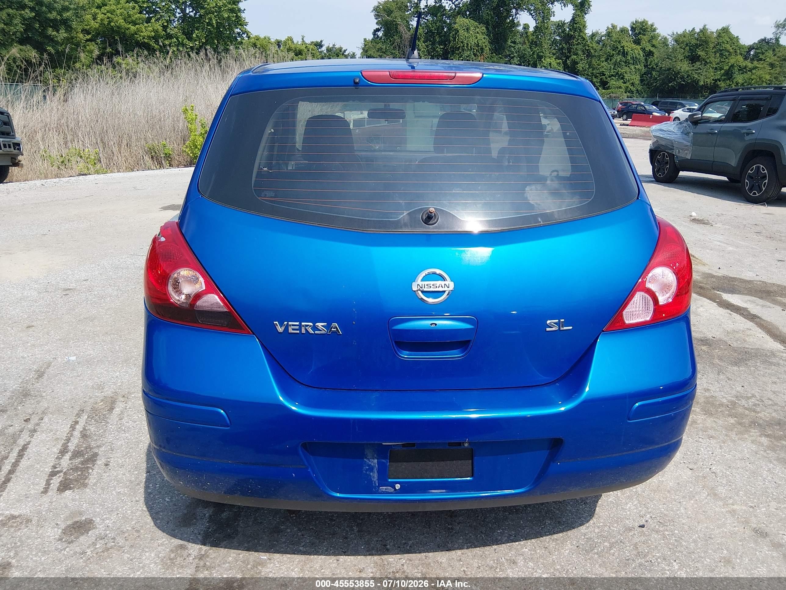2007 Nissan Versa 1.8sl Blue vin: 3N1BC13E77L420593