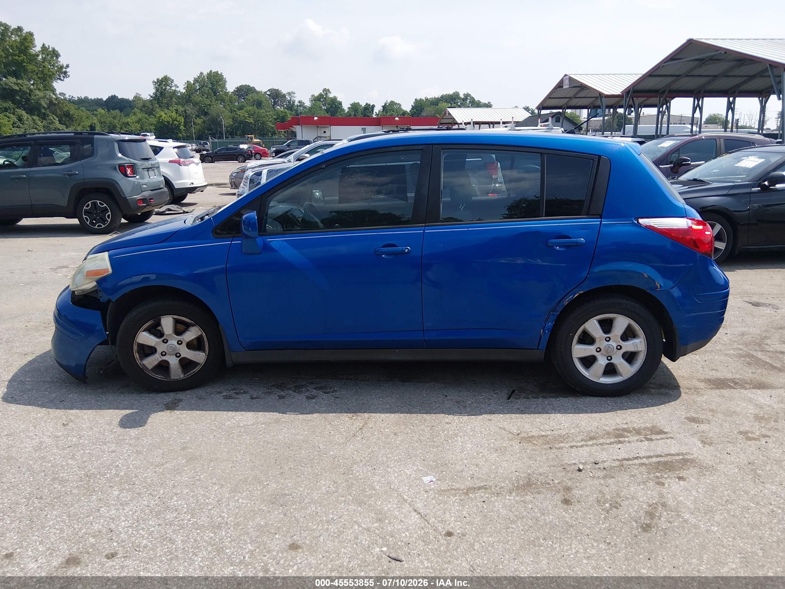 2007 Nissan Versa 1.8sl Blue vin: 3N1BC13E77L420593