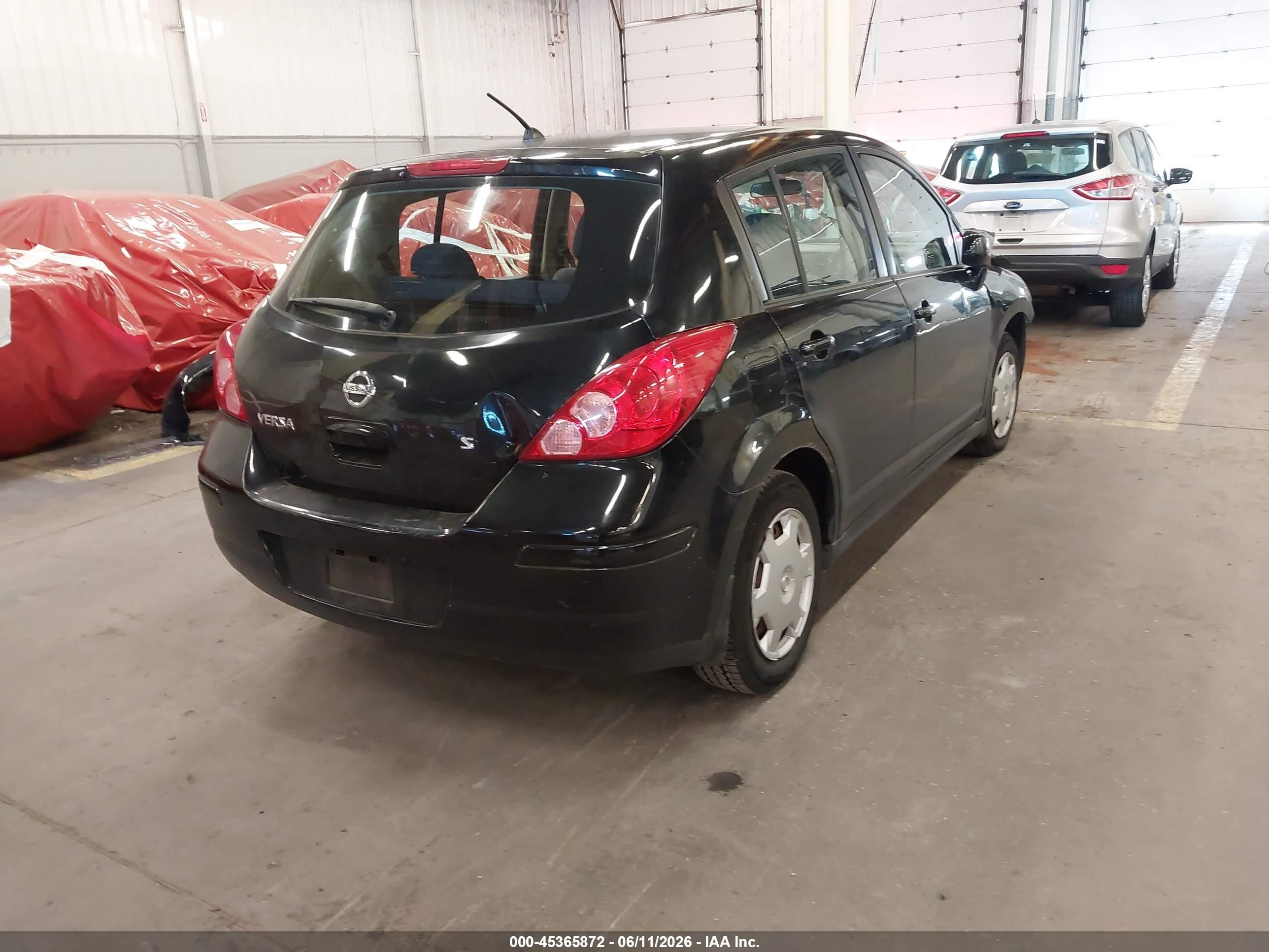 2007 Nissan Versa 1.8s Черный vin: 3N1BC13E77L431612