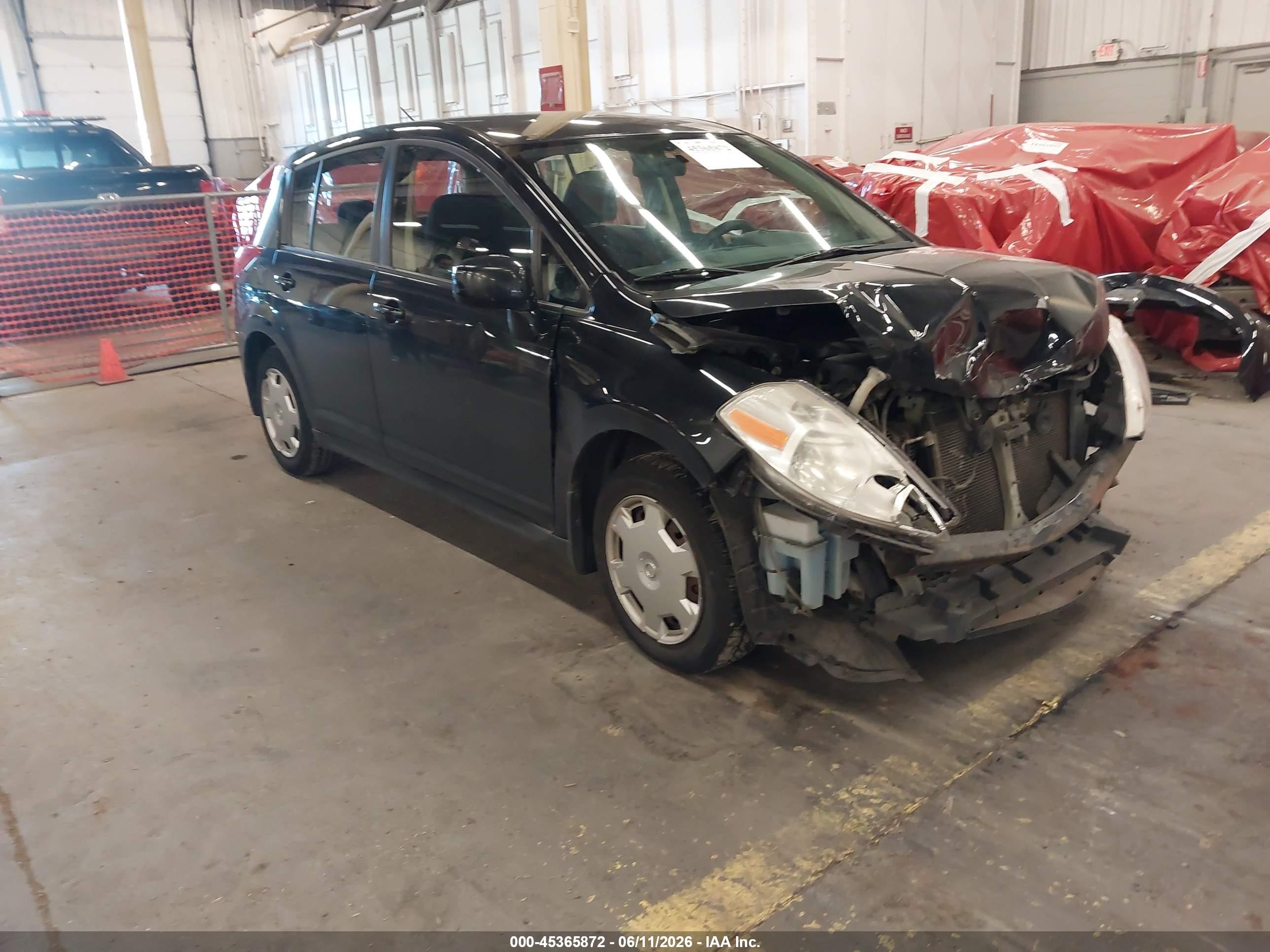 2007 Nissan Versa 1.8s Черный vin: 3N1BC13E77L431612