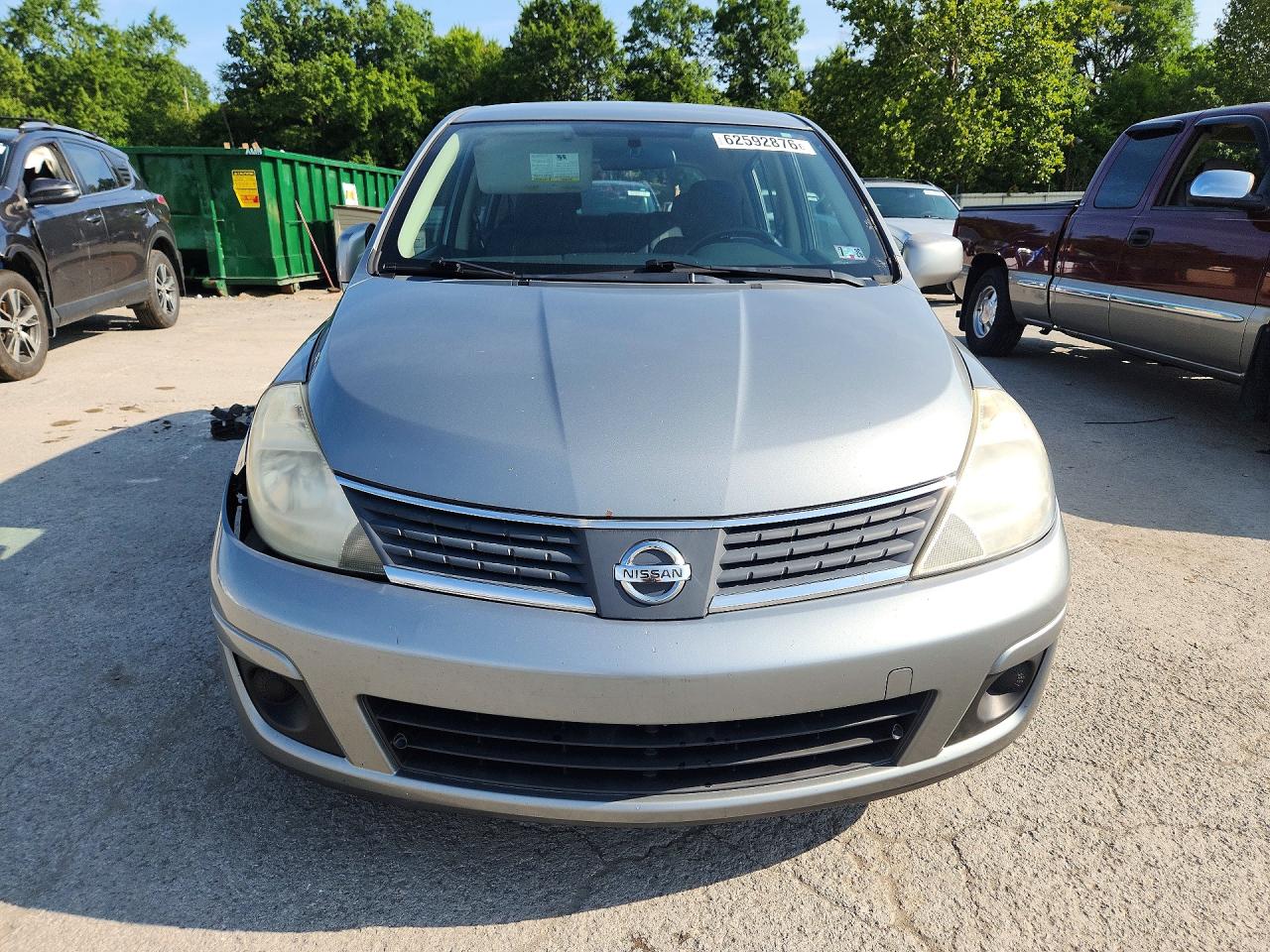 2007 Nissan Versa 1.8 S Gray vin: 3N1BC13E77L450547