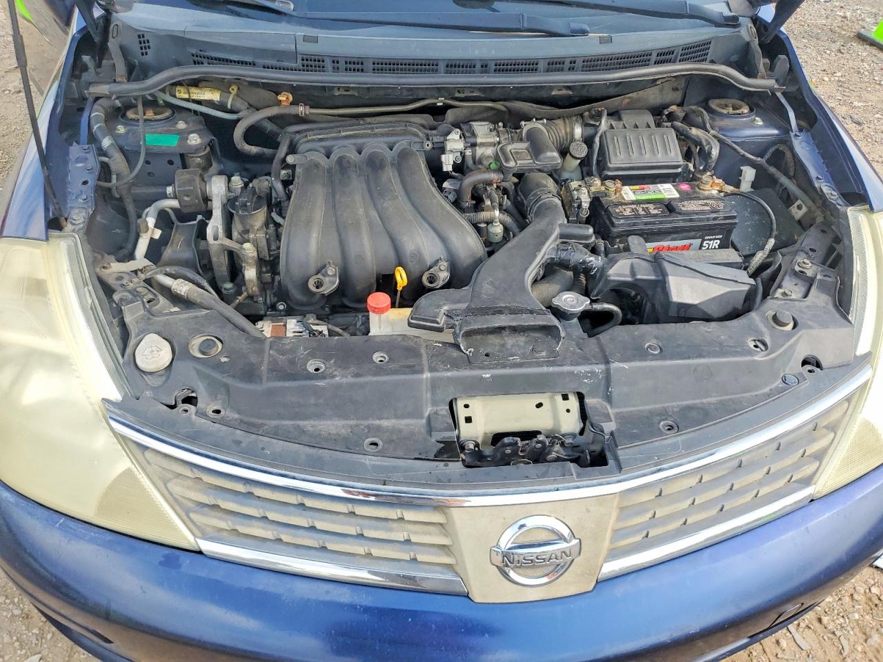 2008 Nissan Versa 1.8 S Blue vin: 3N1BC13E78L442742