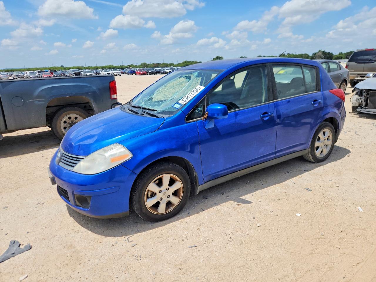 2009 Nissan Versa 1.8 S Blue vin: 3N1BC13E79L383595
