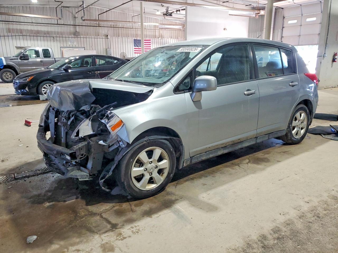 2009 Nissan Versa 1.8 S Silver vin: 3N1BC13E79L410522