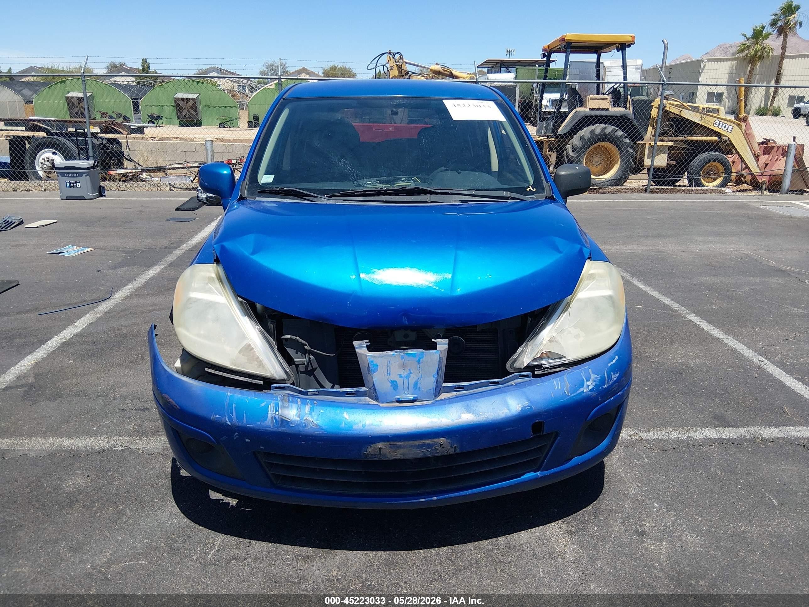 2007 Nissan Versa 1.8s Blue vin: 3N1BC13E87L376345