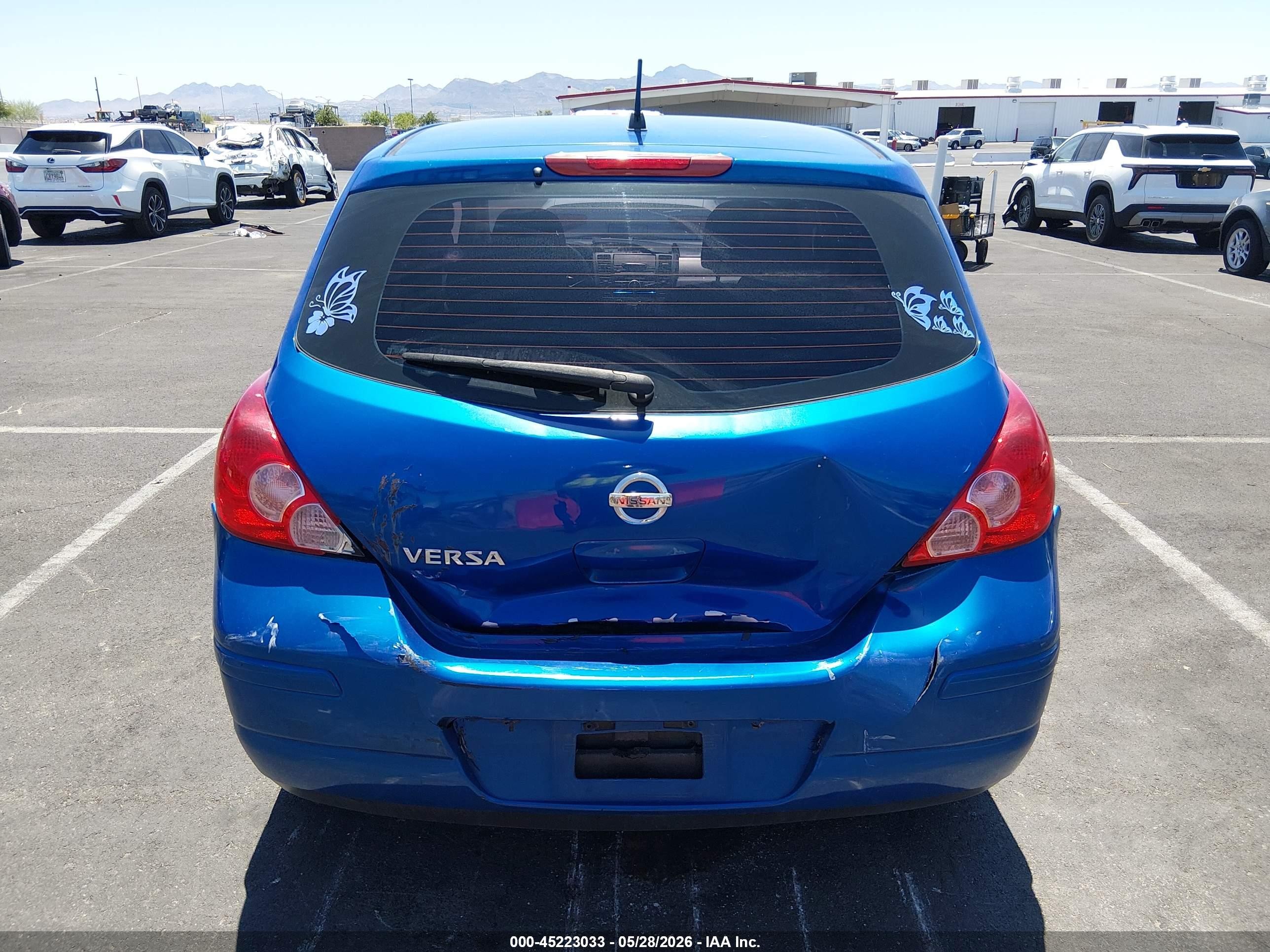 2007 Nissan Versa 1.8s Blue vin: 3N1BC13E87L376345