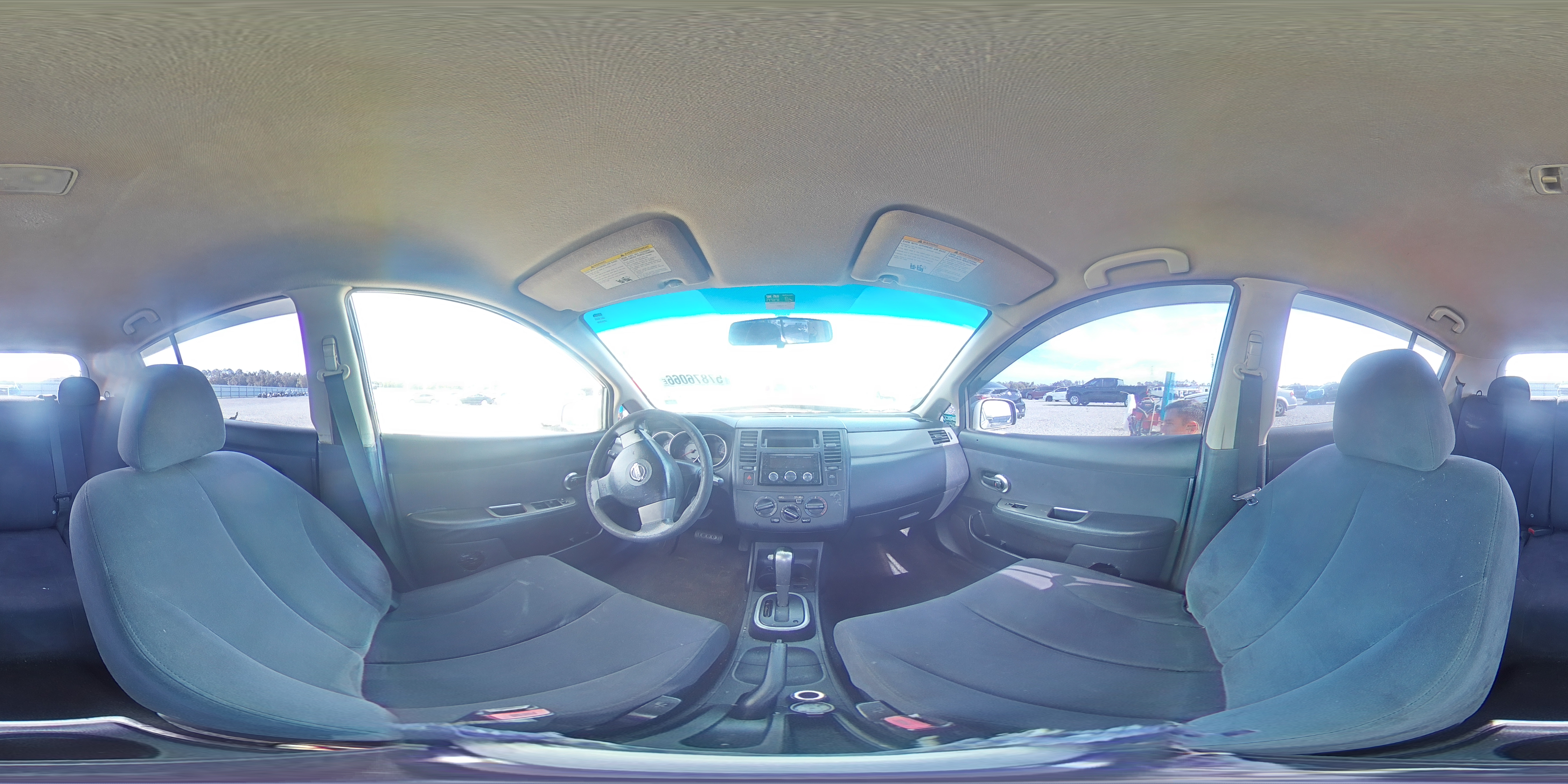 2007 Nissan Versa 1.8 S Gray vin: 3N1BC13E87L387443