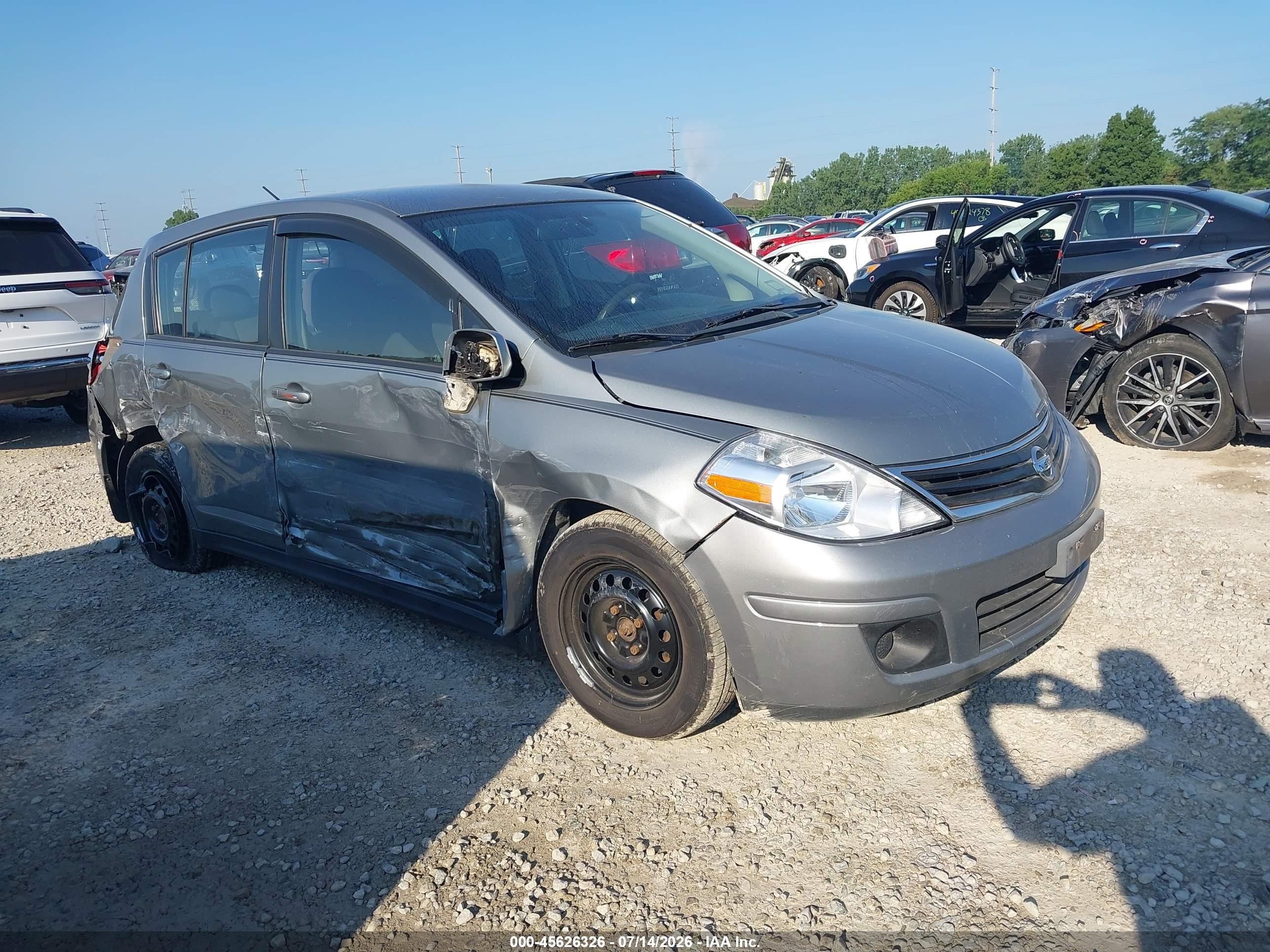 2007 Nissan Versa 1.8s Gray vin: 3N1BC13E87L422644
