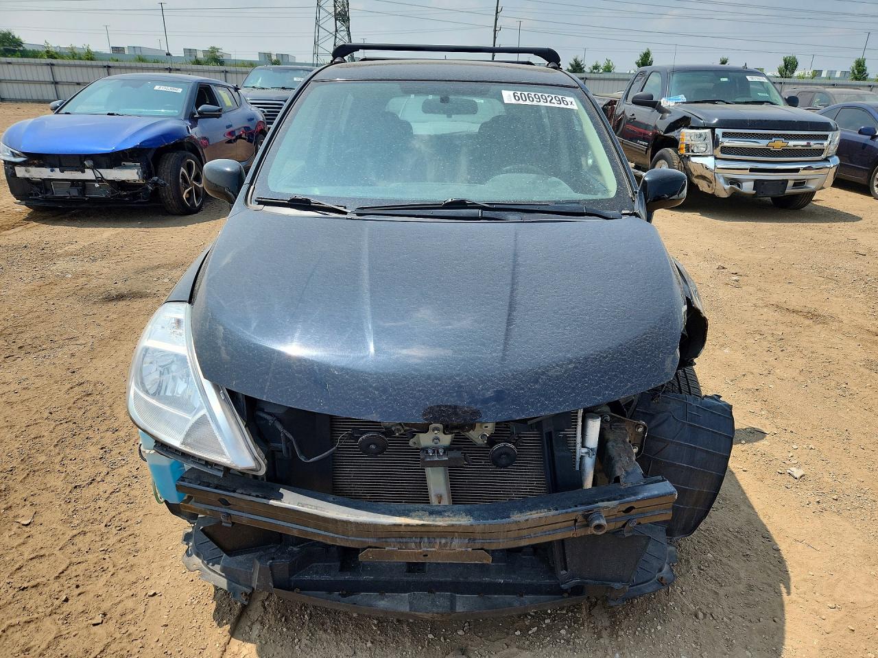 2007 Nissan Versa 1.8 S Черный vin: 3N1BC13E87L453442