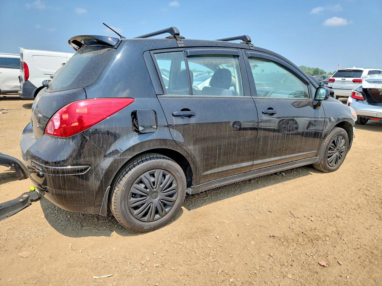 2007 Nissan Versa 1.8 S Черный vin: 3N1BC13E87L453442
