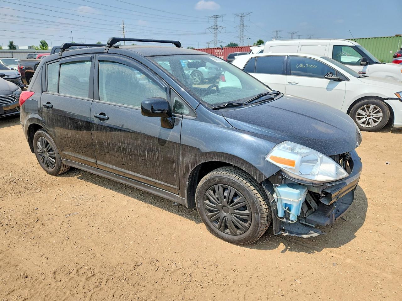 2007 Nissan Versa 1.8 S Черный vin: 3N1BC13E87L453442
