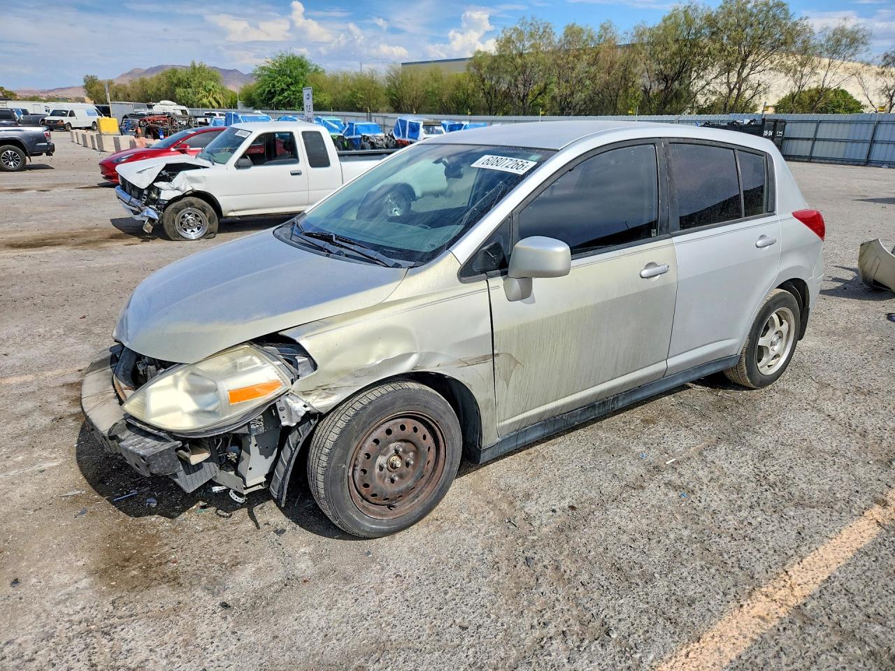 2008 Nissan Versa S/sl Silver vin: 3N1BC13E88L353603