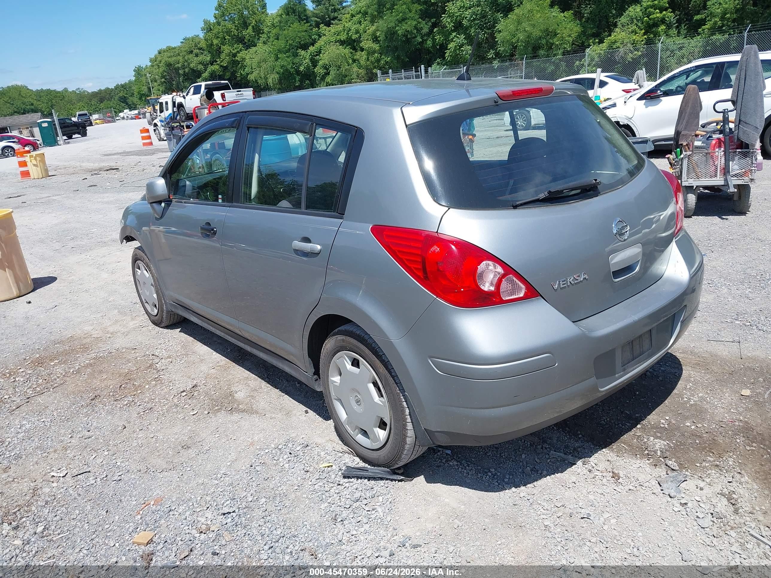 2008 Nissan Versa 1.8 S Gray vin: 3N1BC13E88L377495