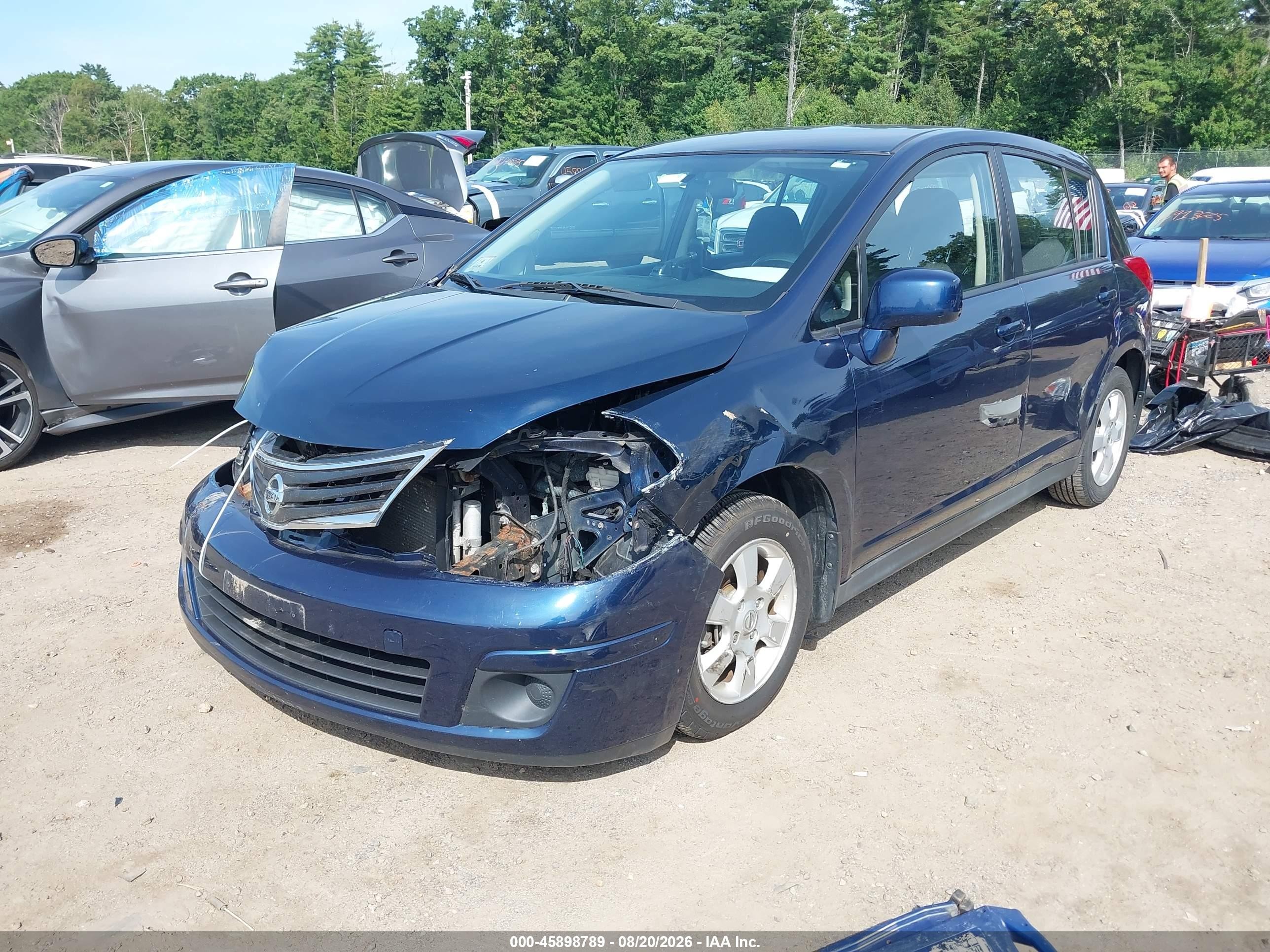 2008 Nissan Versa 1.8 Sl Синий vin: 3N1BC13E88L389629