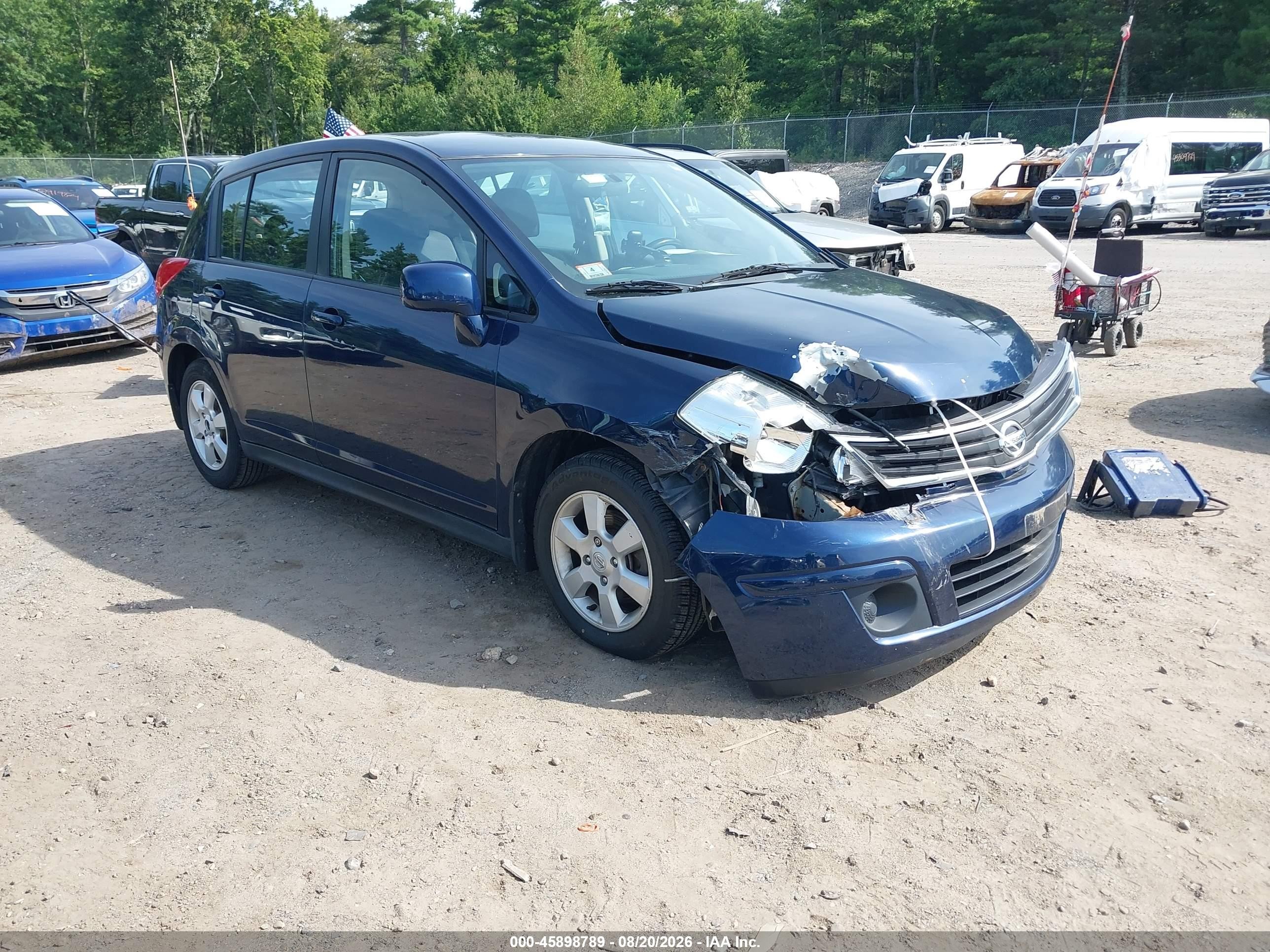 2008 Nissan Versa 1.8 Sl Синий vin: 3N1BC13E88L389629